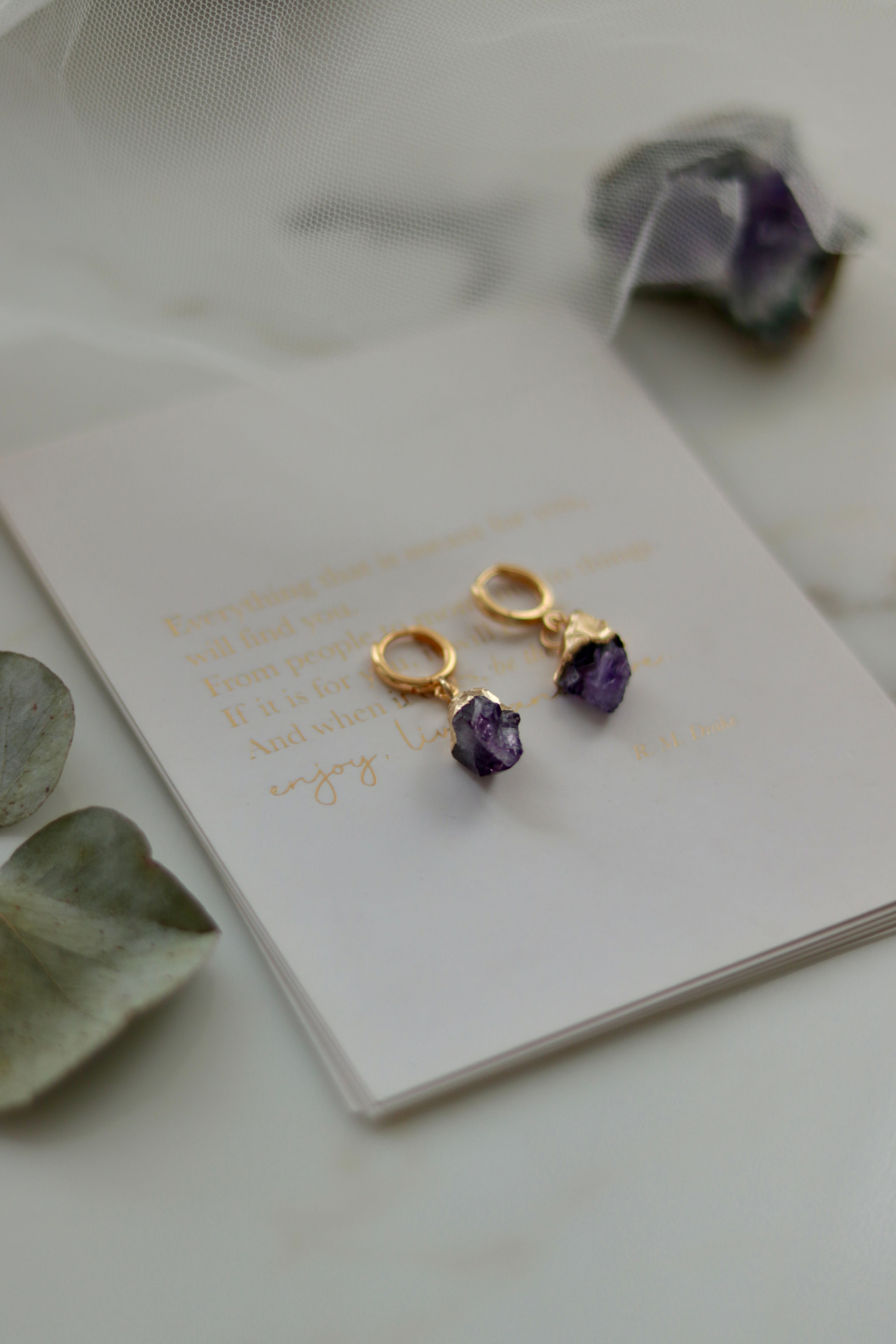 ROYAL REAL AMETHYST EARRINGS