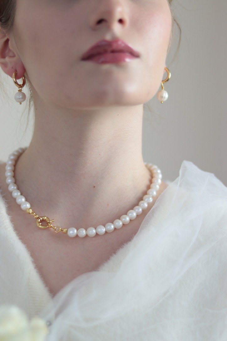 ALFABET REAL PEARL NECKLACE