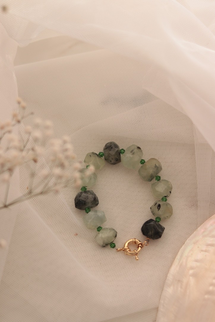 ORIGINAL PREHNITE CRYSTAL BRACELET