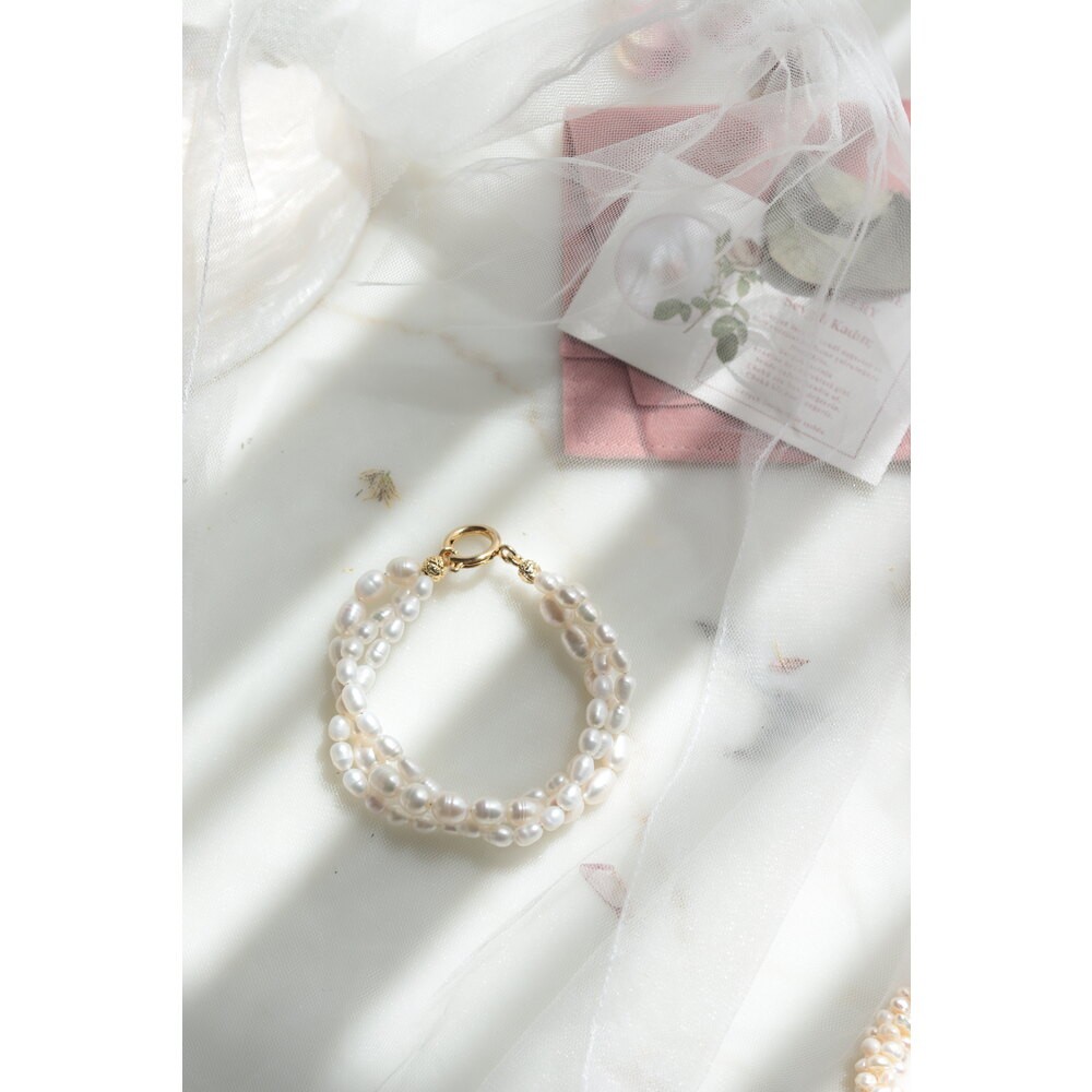 ROZA NO:3 REAL PEARL BRACELET