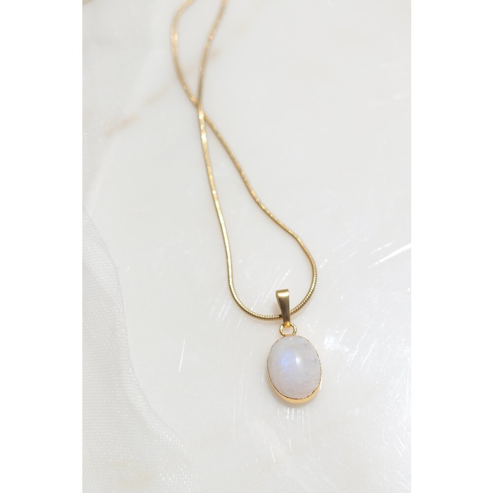 MOONSTONE (ORJİNAL AYTAŞI) GÜMÜŞ KOLYE