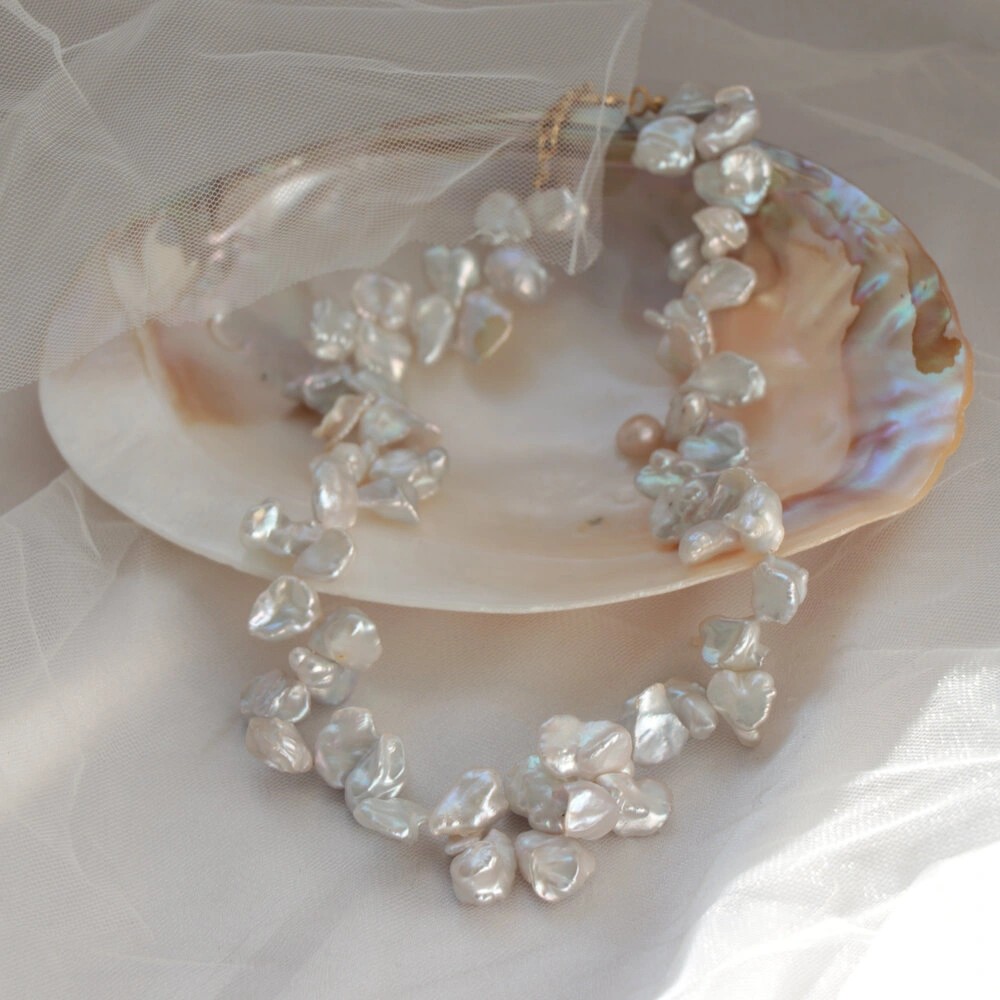 BRİDE NO:2 REAL PEARL NECKLACE