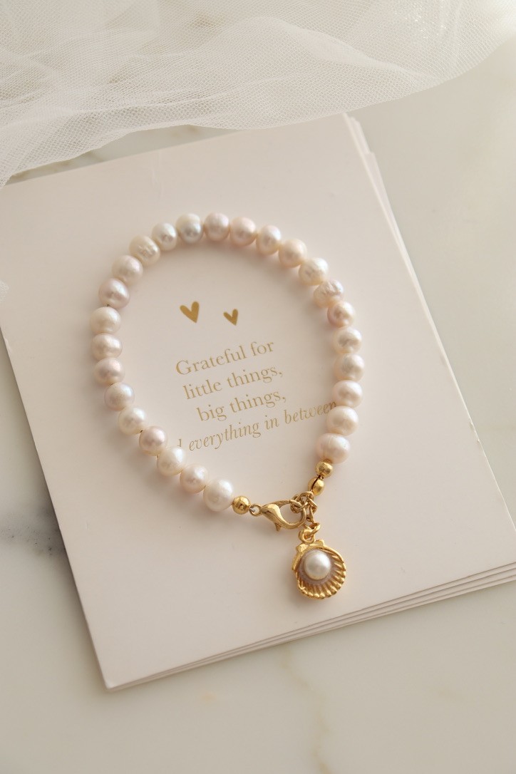 OYSTER REAL PEARL BRACELET