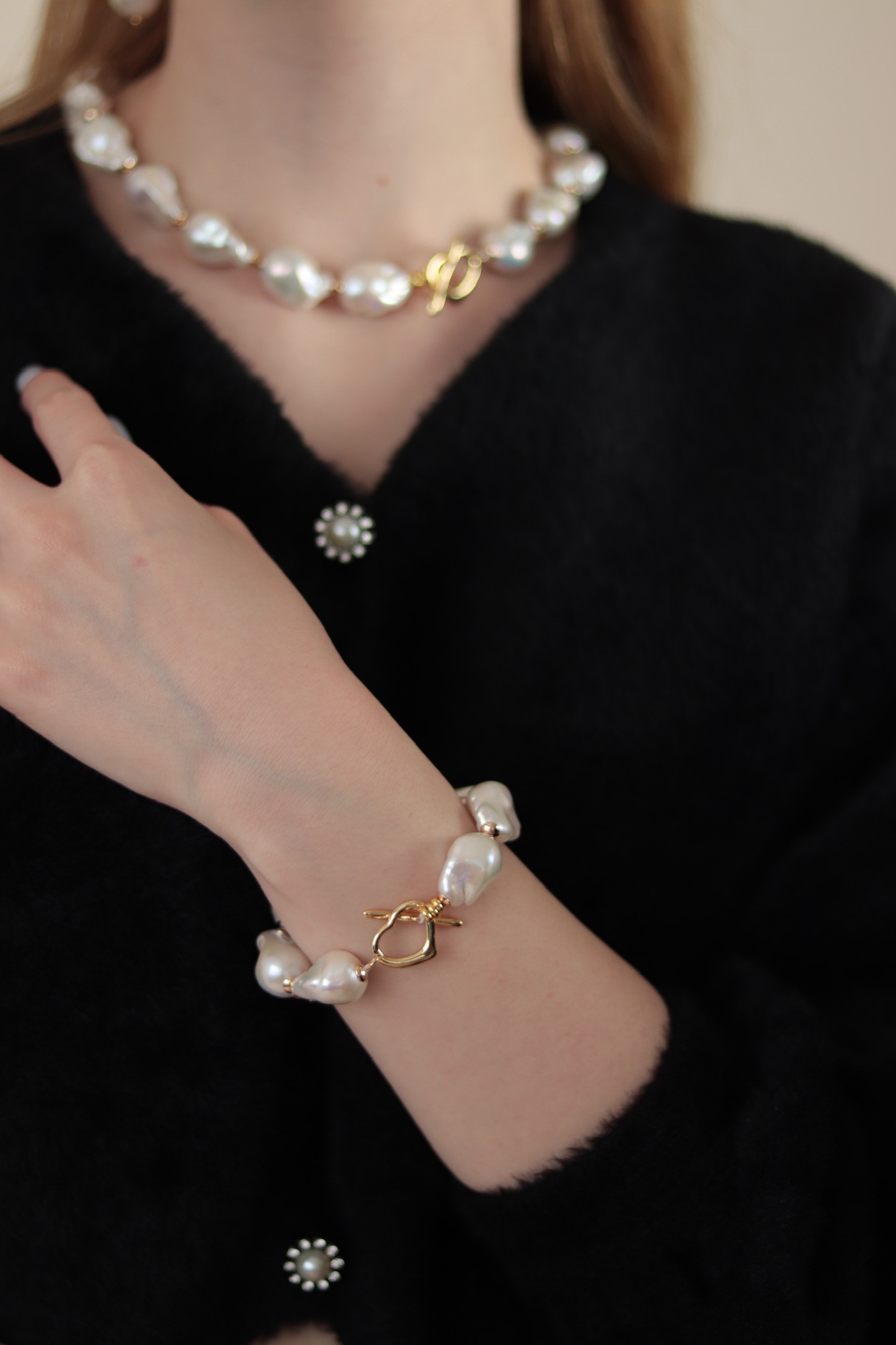 BAROQUE PREMIUM REAL PEARL BRACELET