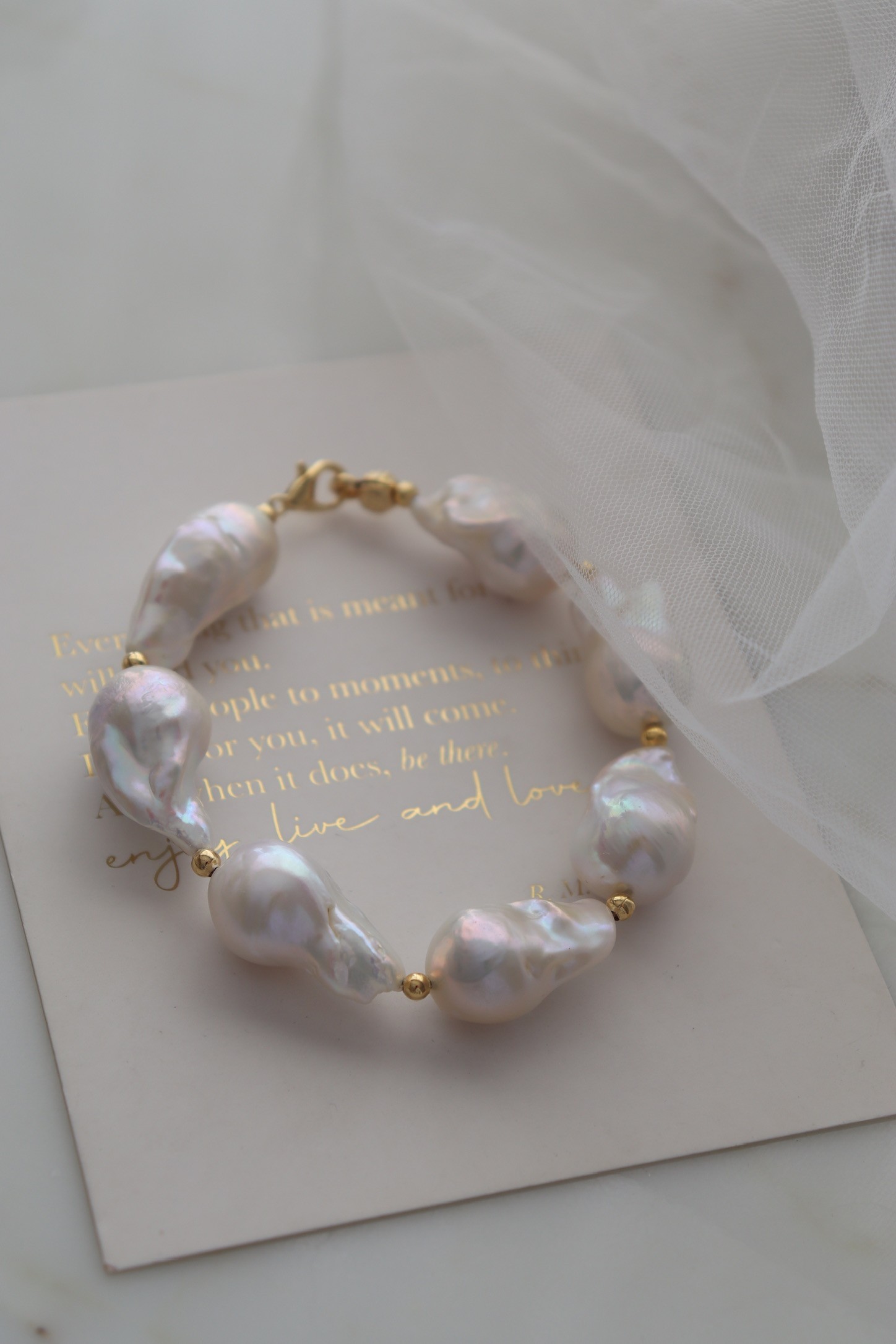 MARIA PREMIUM BAROQUE REAL PEARL BRACELET