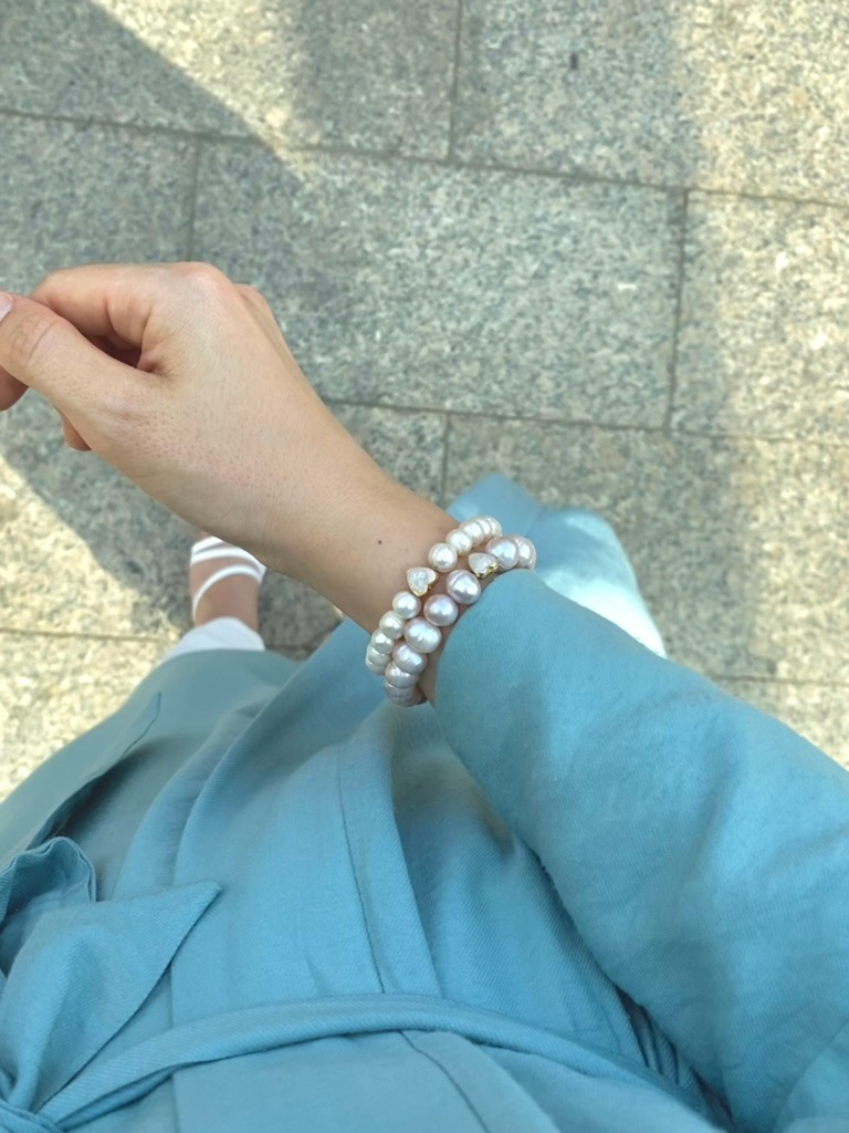 PİNK EMMA REAL PEARL BRACELET