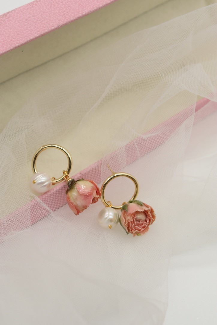 DIANA REAL PEARL EARRINGS