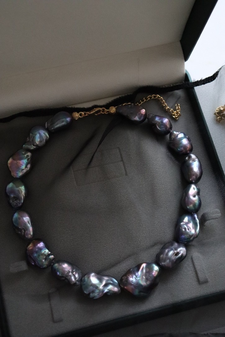 SİYAH KUYUMCU BAROQUE REAL PEARL NECKLACE