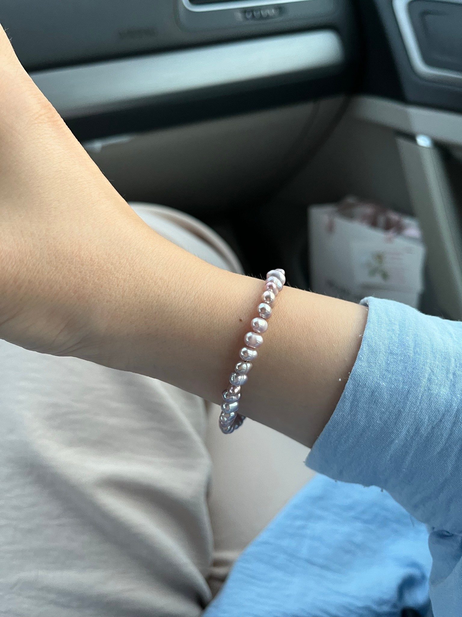 PINK LILAC NO:2 ELEGANT REAL PEARL BRACELET