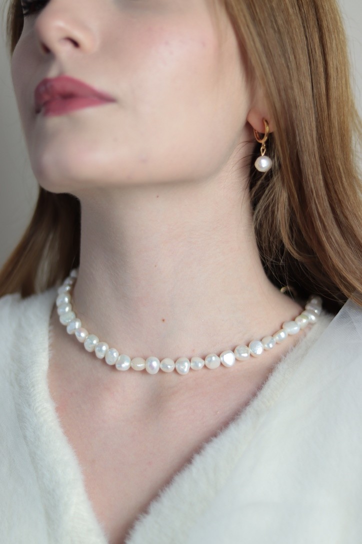 DIANA REAL PEARL BRIDE NECKLACE