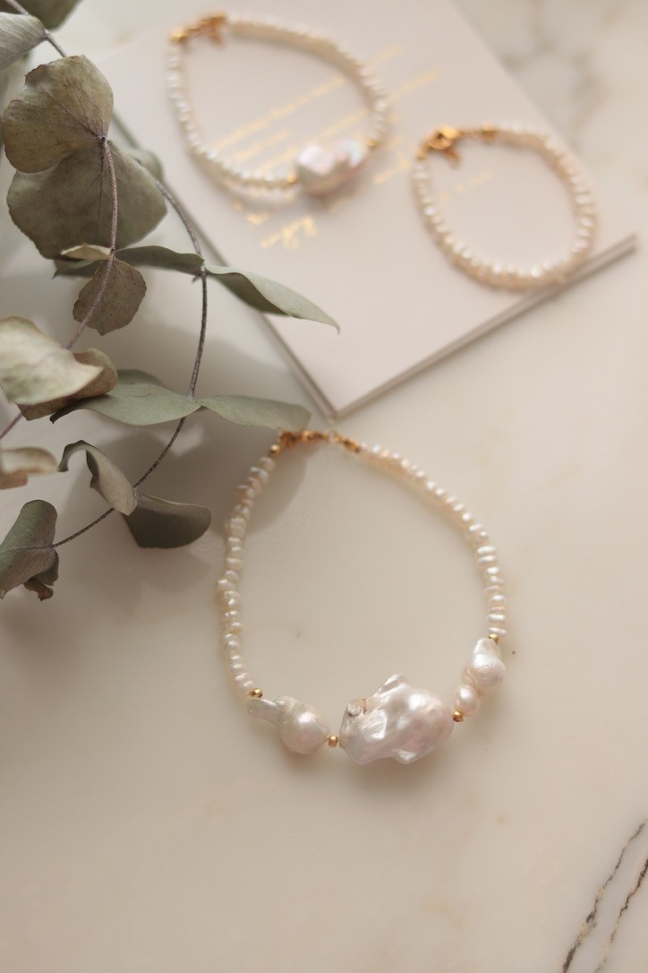 ELEGANT NO:3 REAL PEARL BRACELET