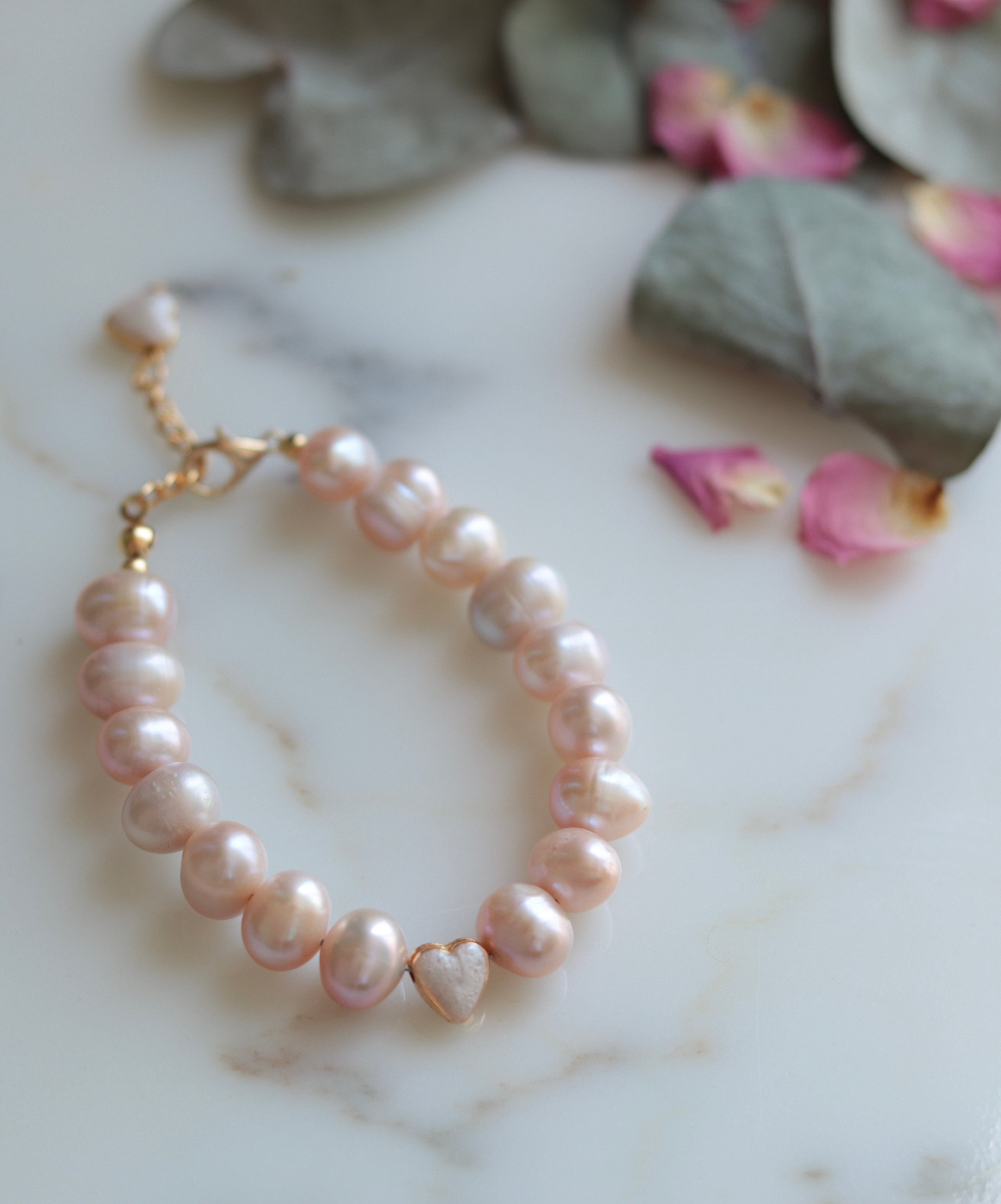 PINK EMMA REAL PEARL BRACELET