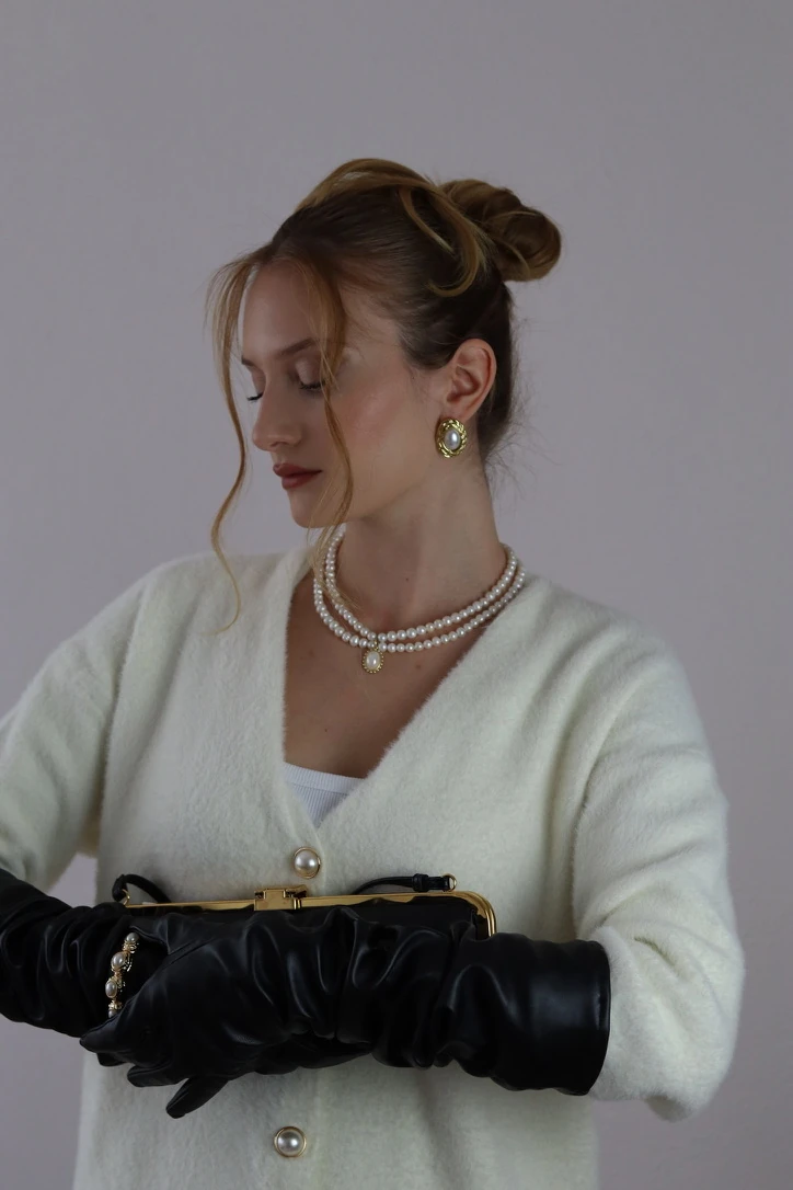 PRENSES DİANA GERÇEK İNCİ KOLYE