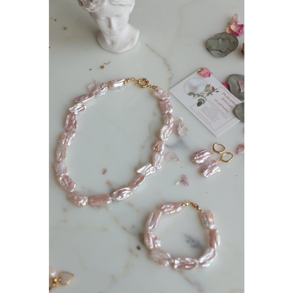 PINK MERRY REAL PEARL SET OF 3