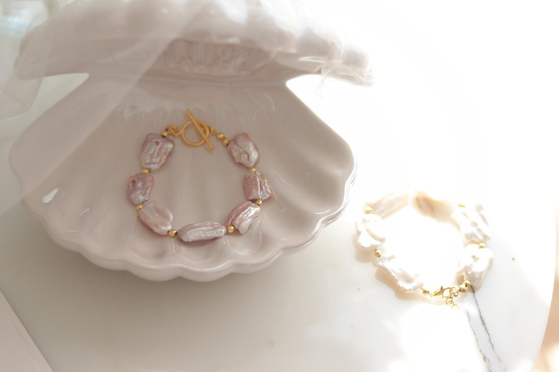 PİNK MERRY NO:3 REAL PEARL BRACELET