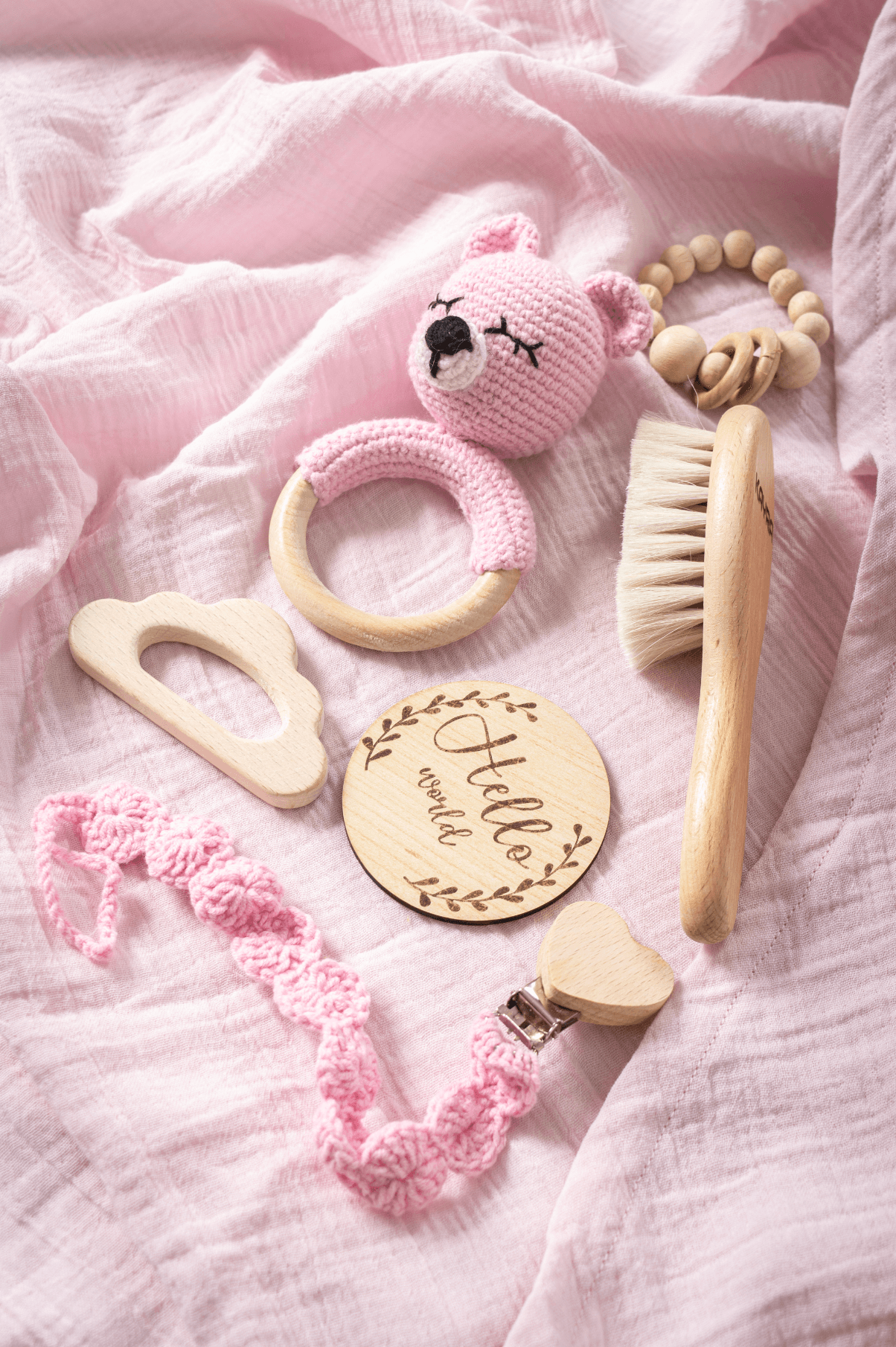 Organik 7'li Set - Pembe