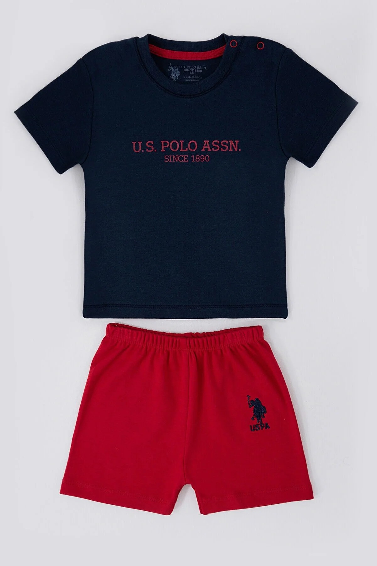 U.S. Polo Assn. Stylish Lacivert Bebek Tshirt Takım