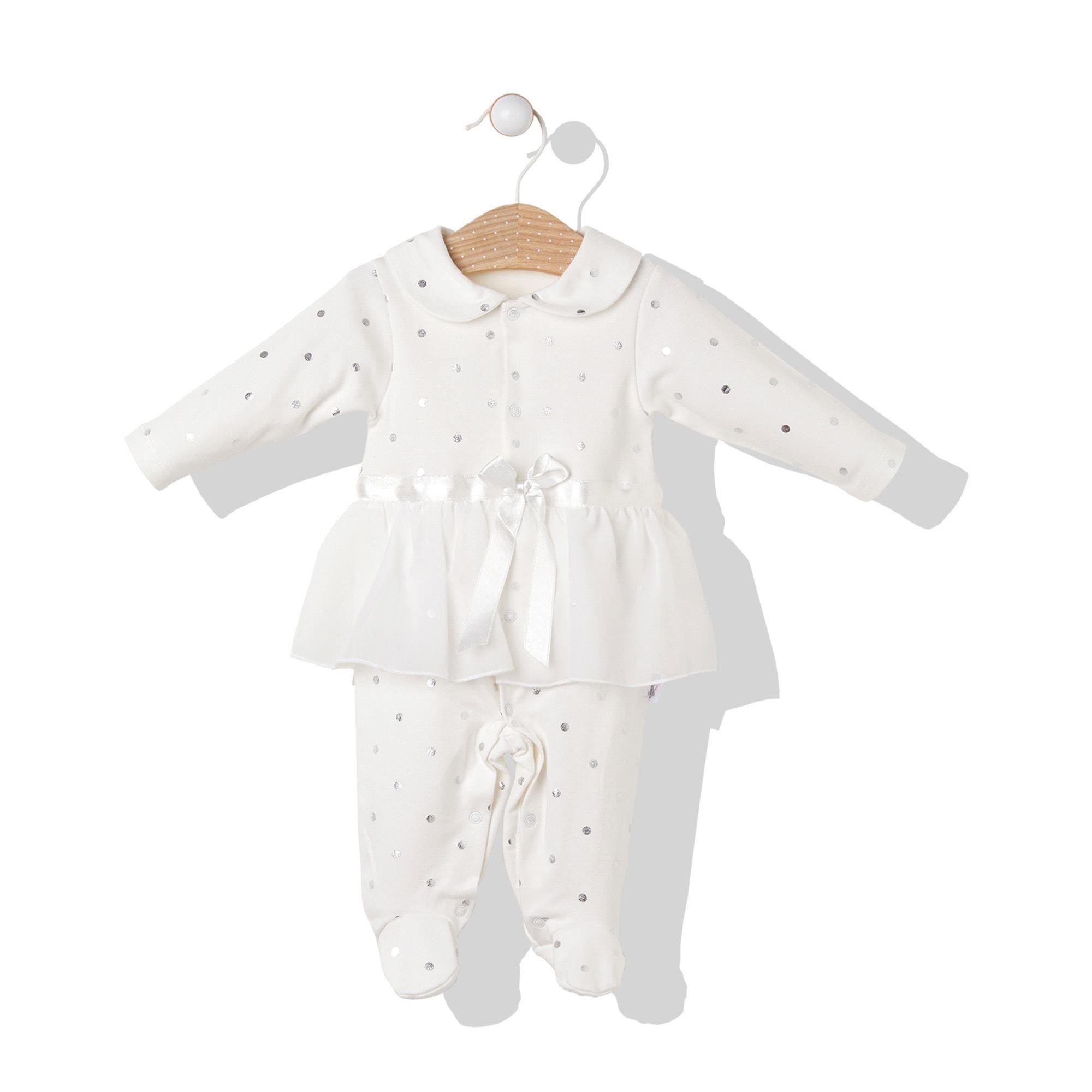 Bebetto T2943 Chic Princess Interlok Bebe Yaka Patikli Bebek Tulum