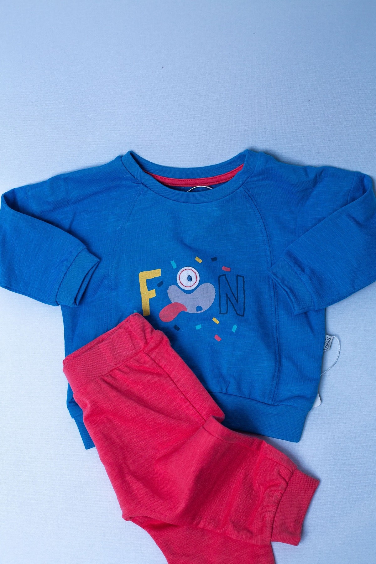 TongsBaby Fun Monster Penye 2'li Erkek Takım