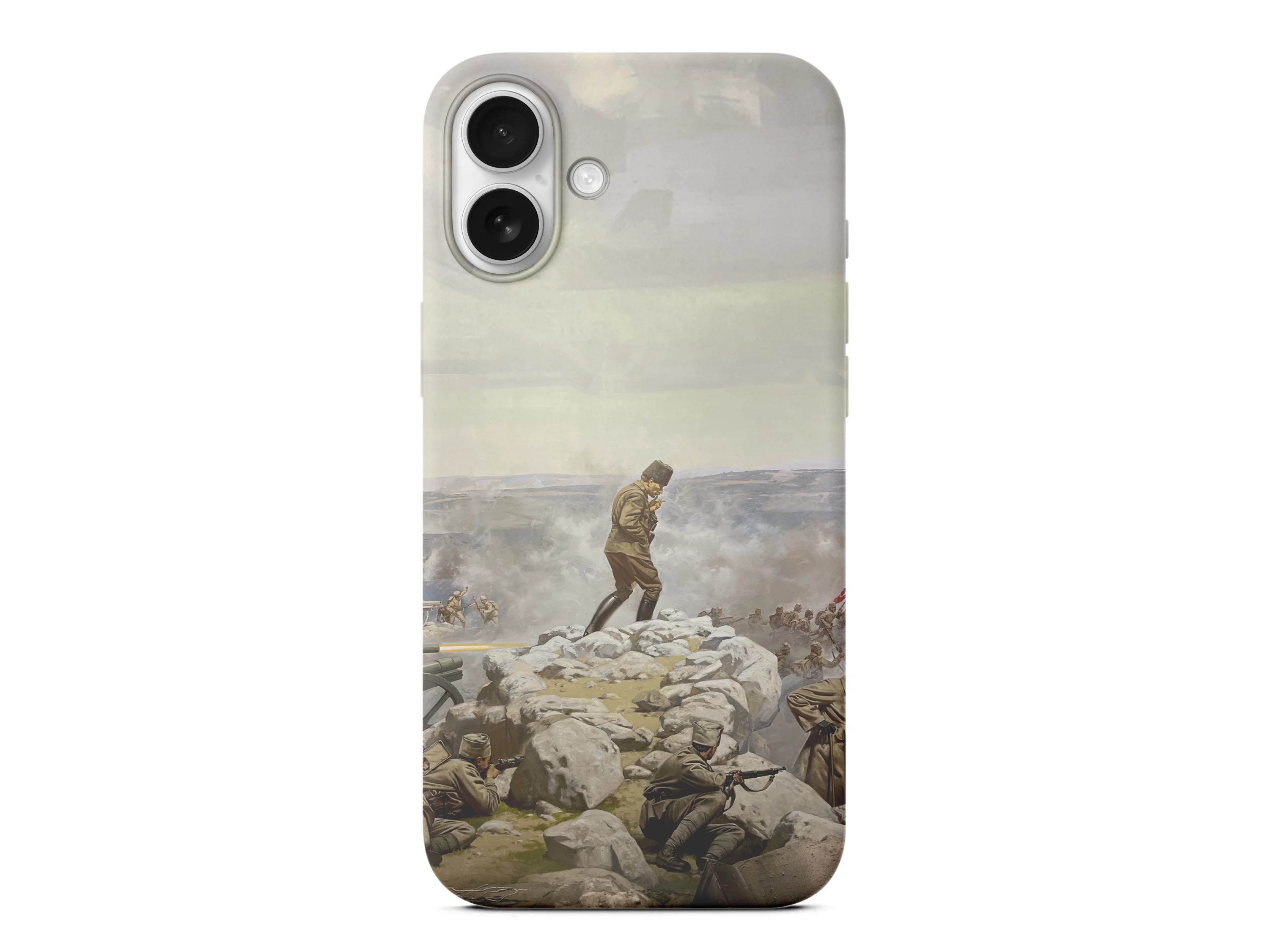 Cephede Komutan Bağımsızlık Ruhu Atatürk Baskılı Telefon Kılıfı