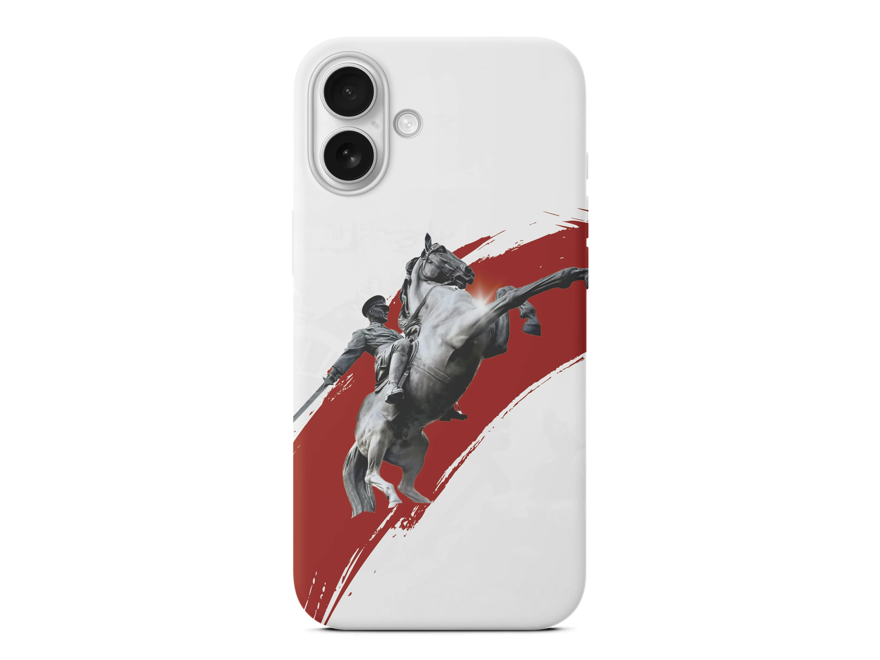 Şaha Kalkmış At Detaylı Atatürk Baskılı Telefon Kılıfı