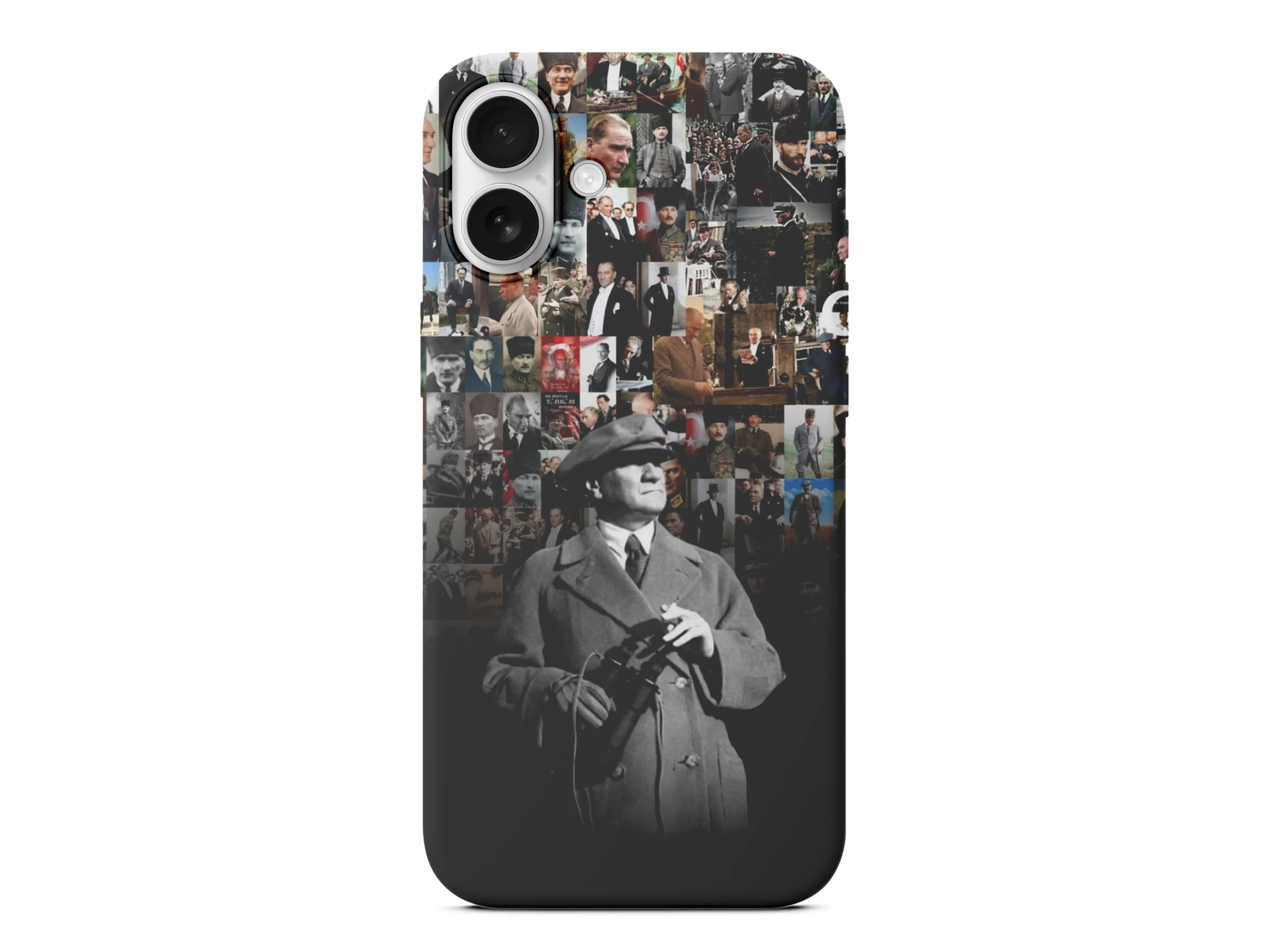 Fotoğraf Arşivi Detaylı Atatürk Baskılı Telefon Kılıfı