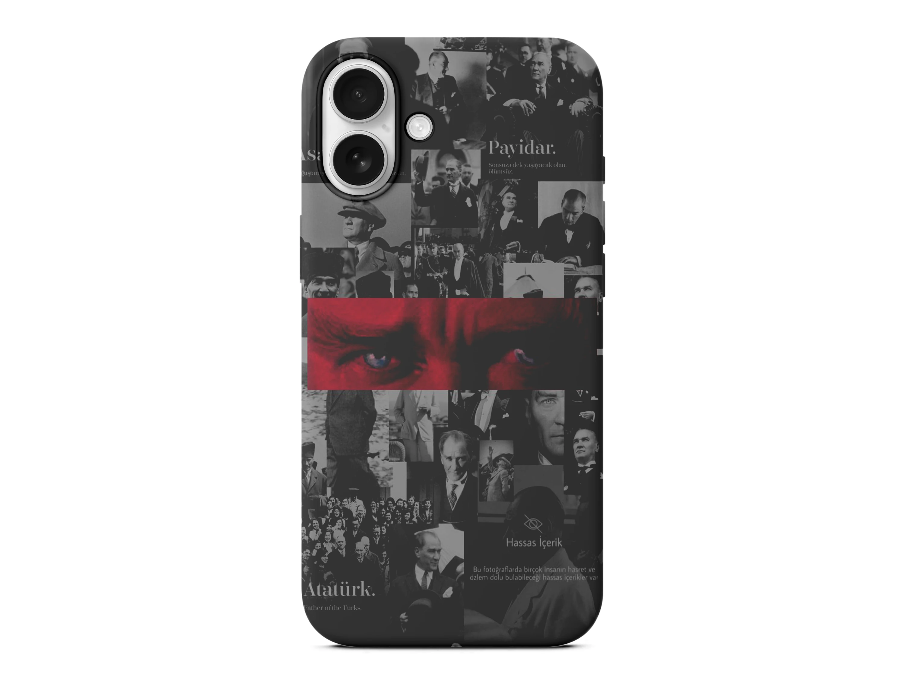 Atatürk Göz Detaylı Baskılı Telefon Kılıfı