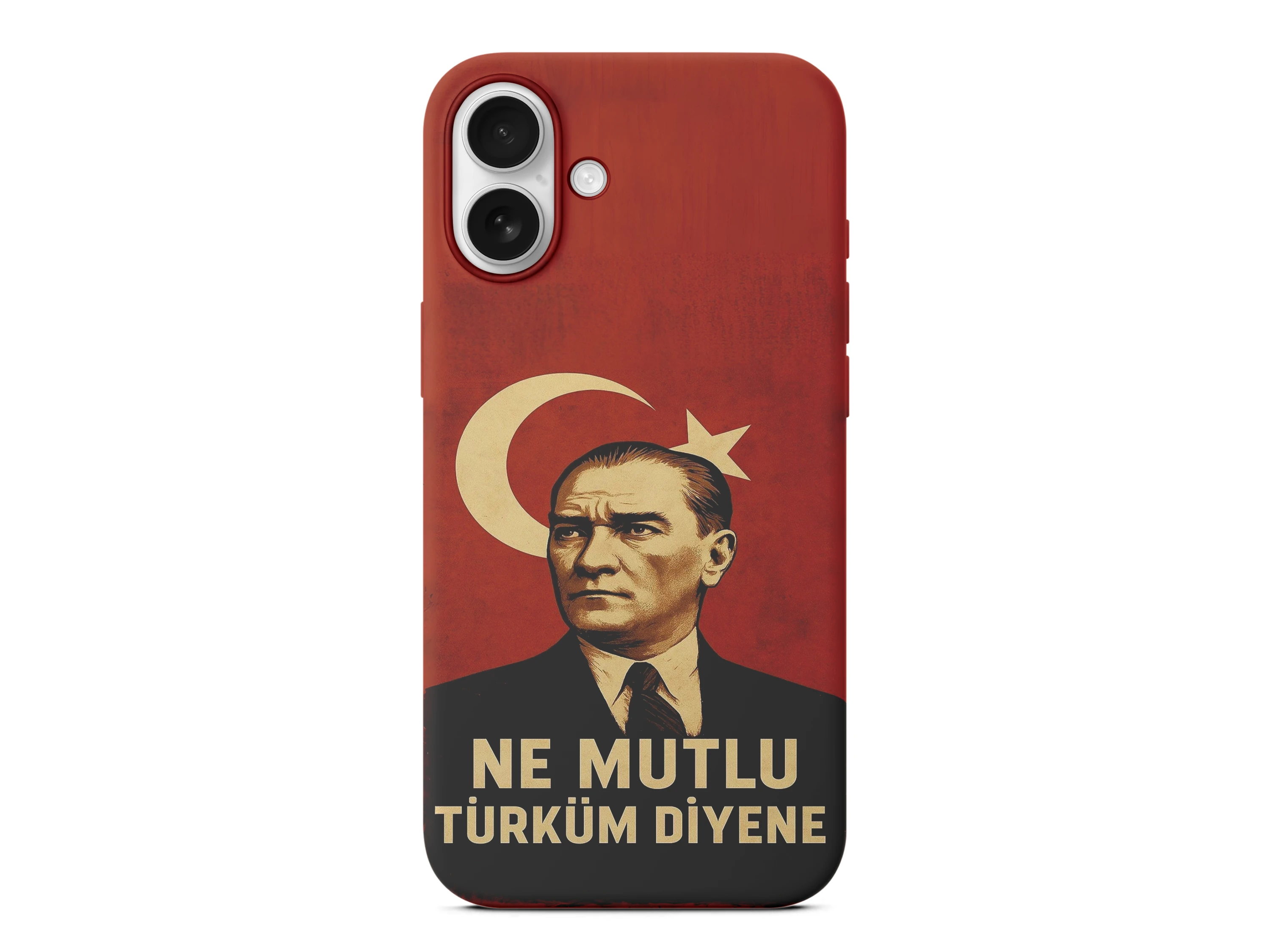 Ne Mutlu Türküm Diyene Detaylı Atatürk Baskılı Telefon Kılıfı