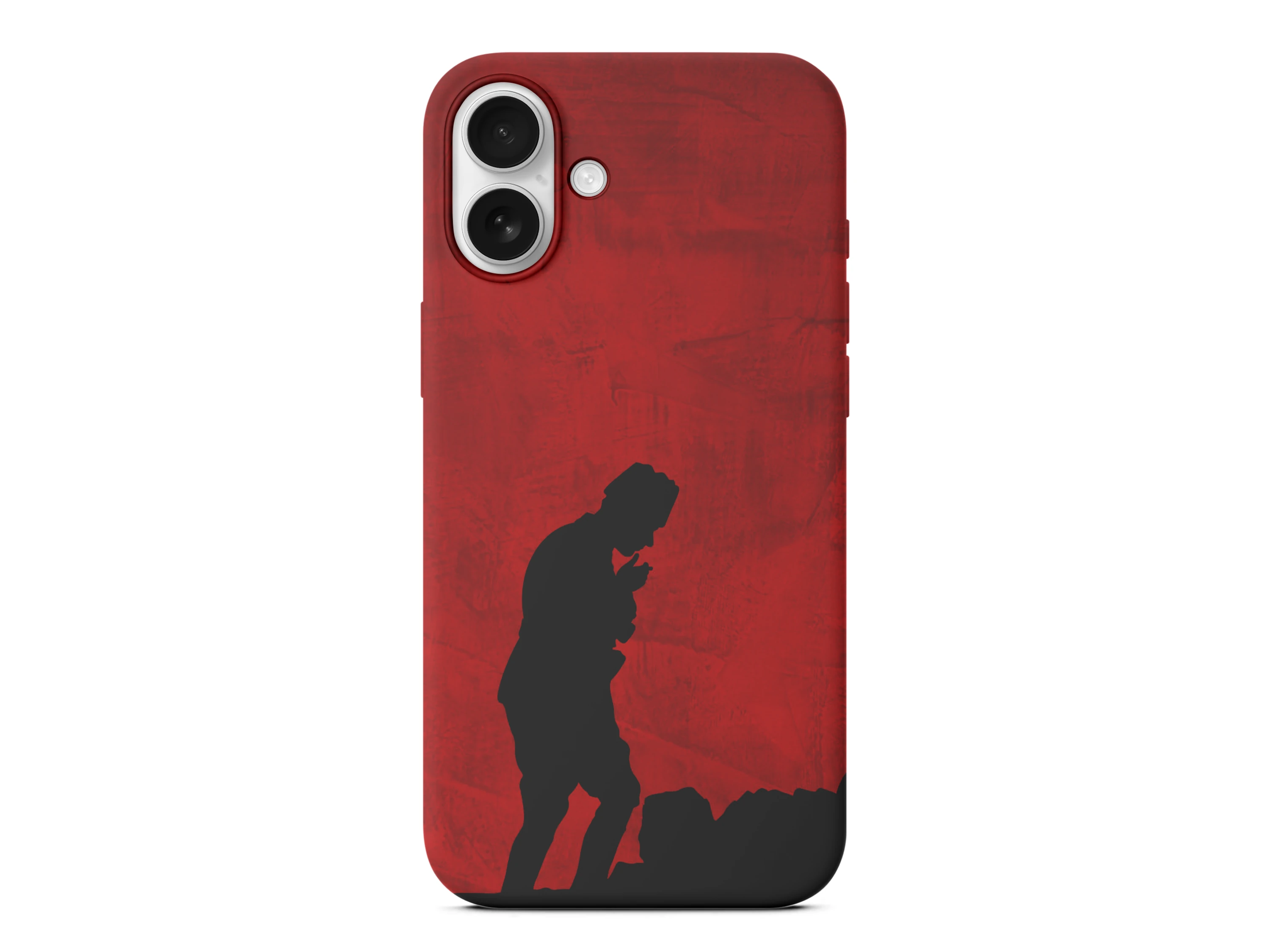 Gölge ve Siluet Detaylı Atatürk Baskılı Telefon Kılıfı