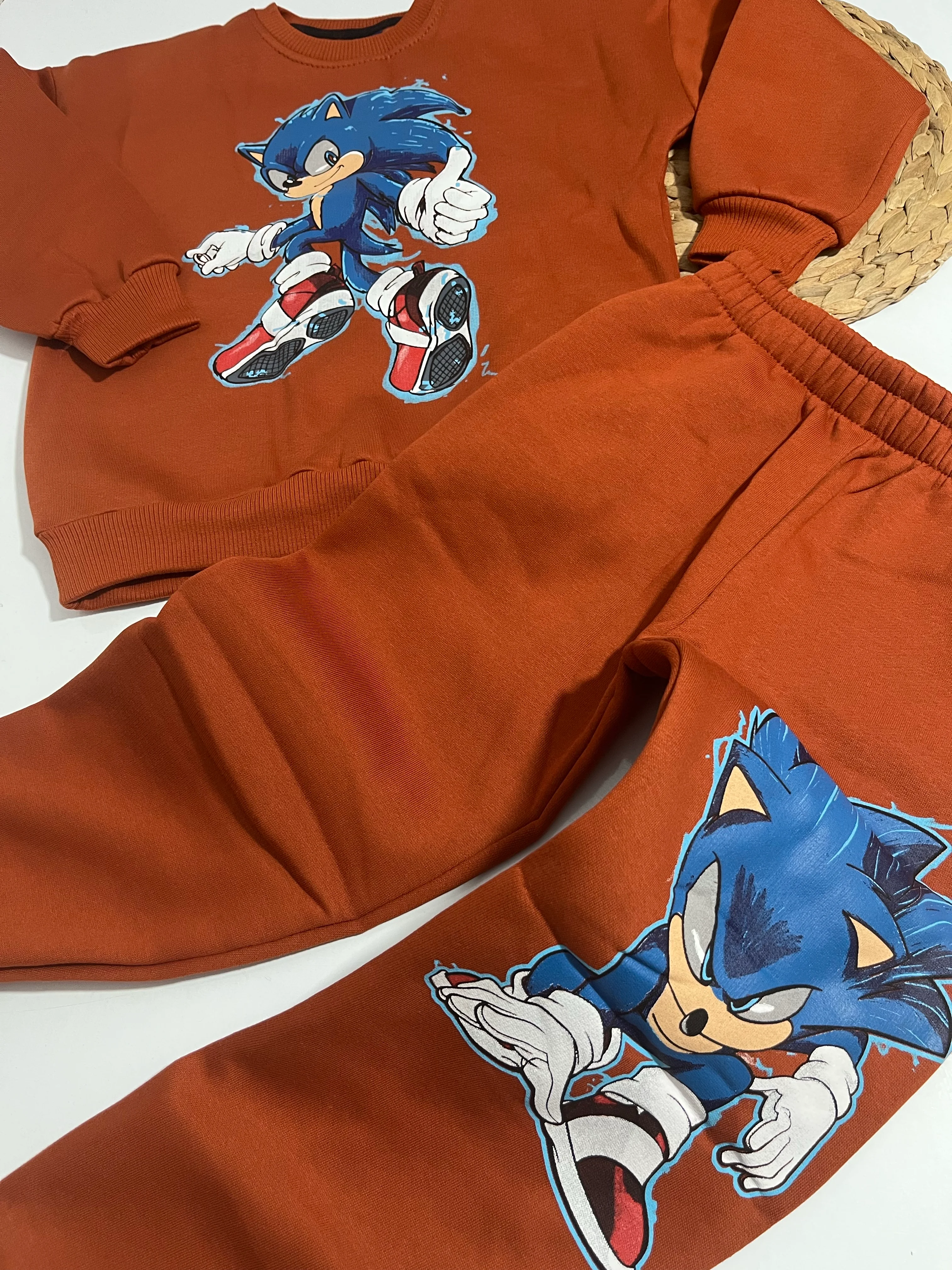 Erkek Çocuk Alt/Üst Takım 3 İp Şardonlu Sonic