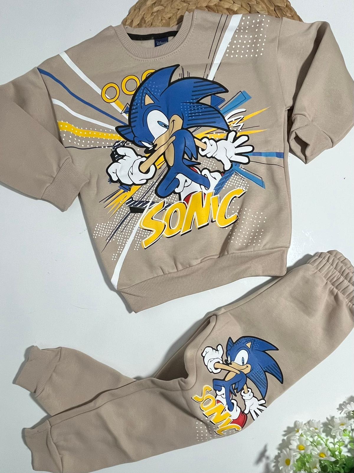 Erkek Çocuk Alt/Üst Takım 3 İp Şardonlu Sonic