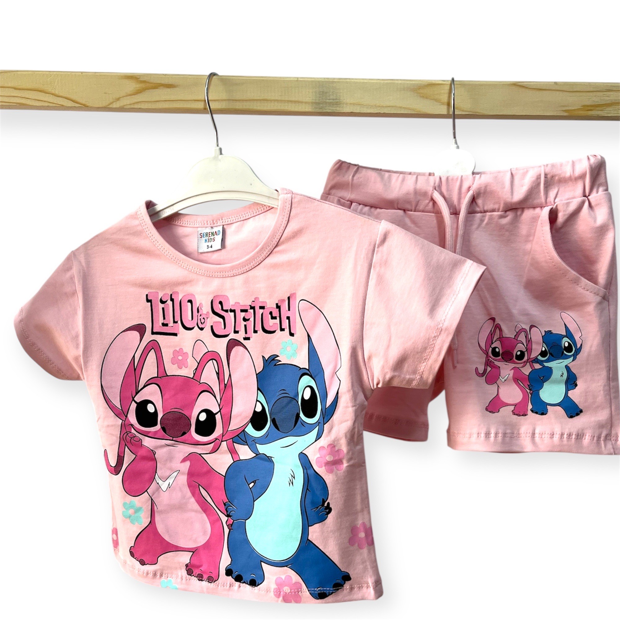 Stitch Şortlu Alt/Üst Takım
