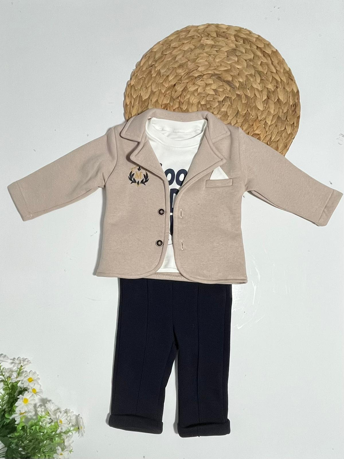 Ceketli Üçlü Takım Üç İp