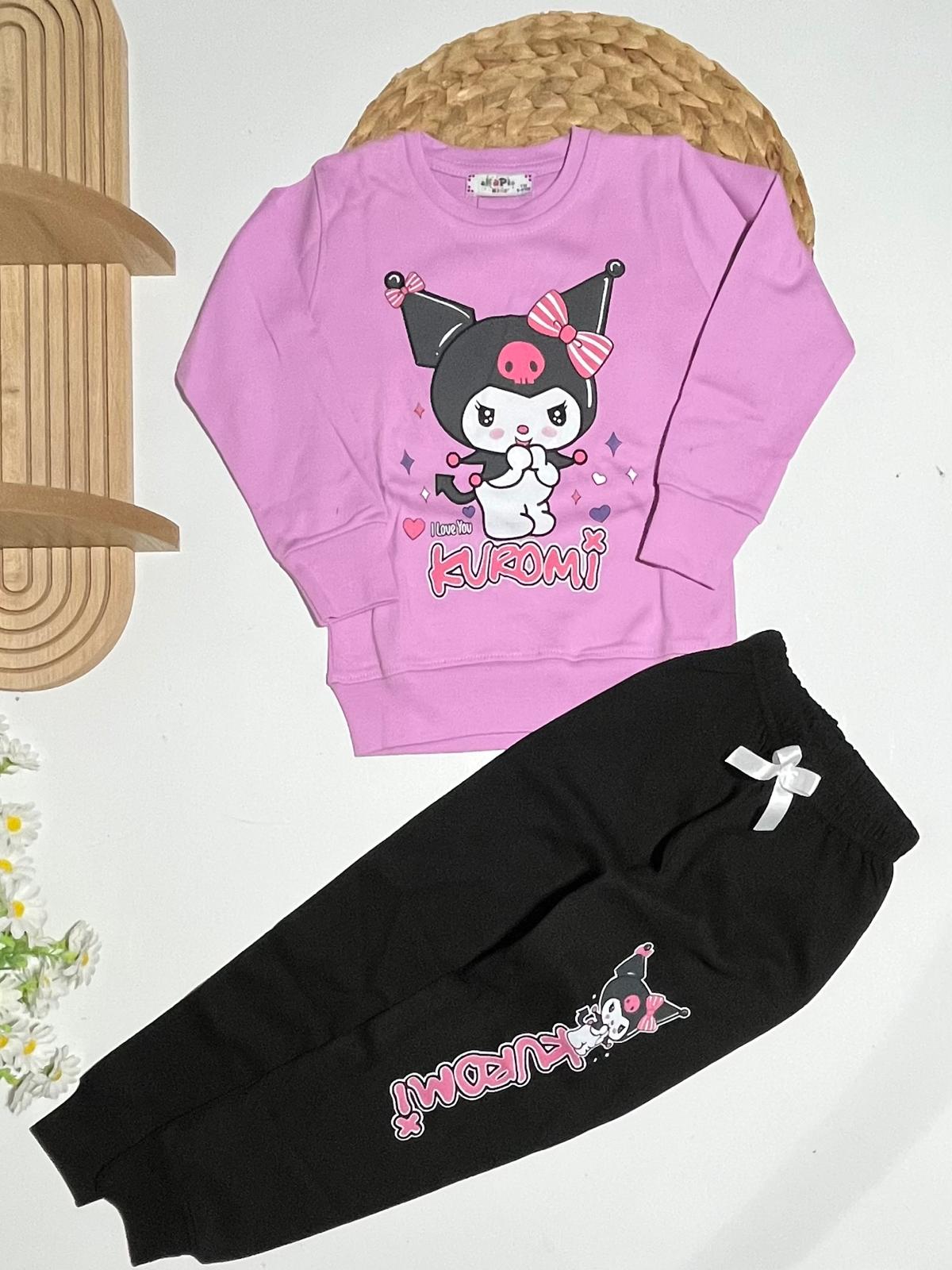 Kız Çocuk Kuromi Pijama Takım