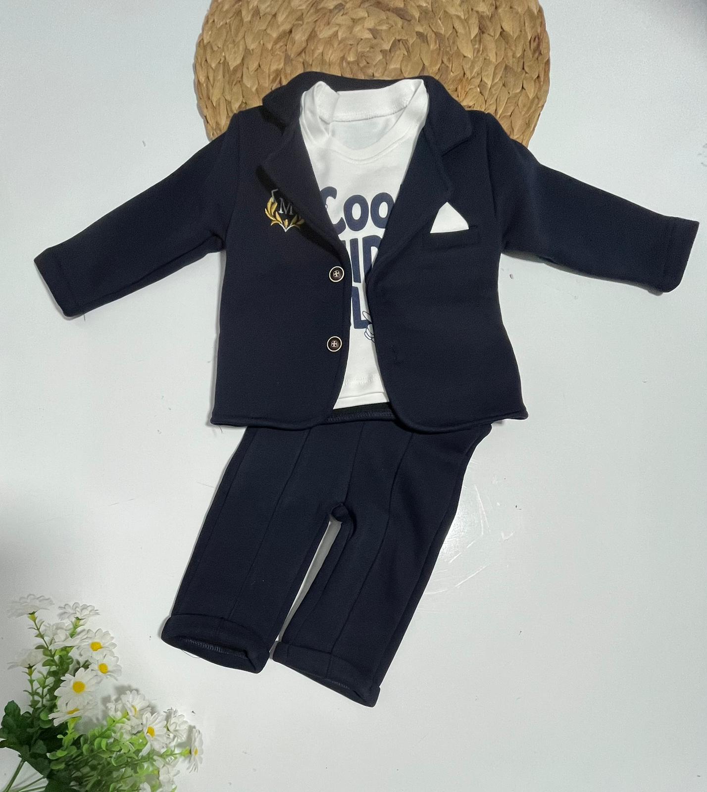 Ceketli Üçlü Takım Üç İp