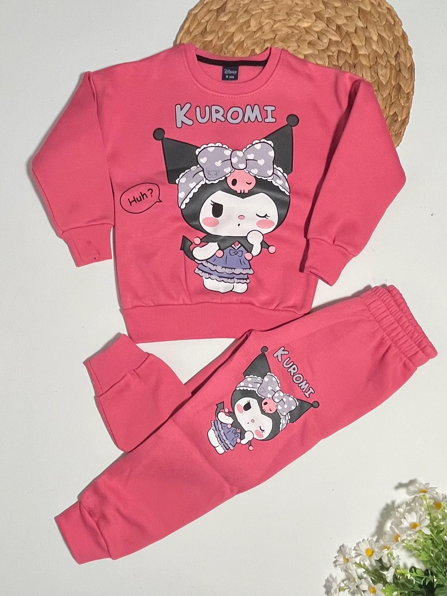 Kız Çocuk 3İp Şatdonlu Kuromi Takım