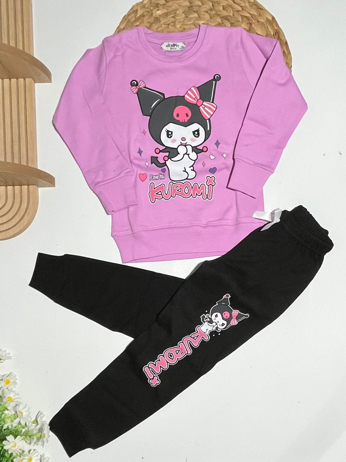 Kız Çocuk Kuromi Pijama Takım