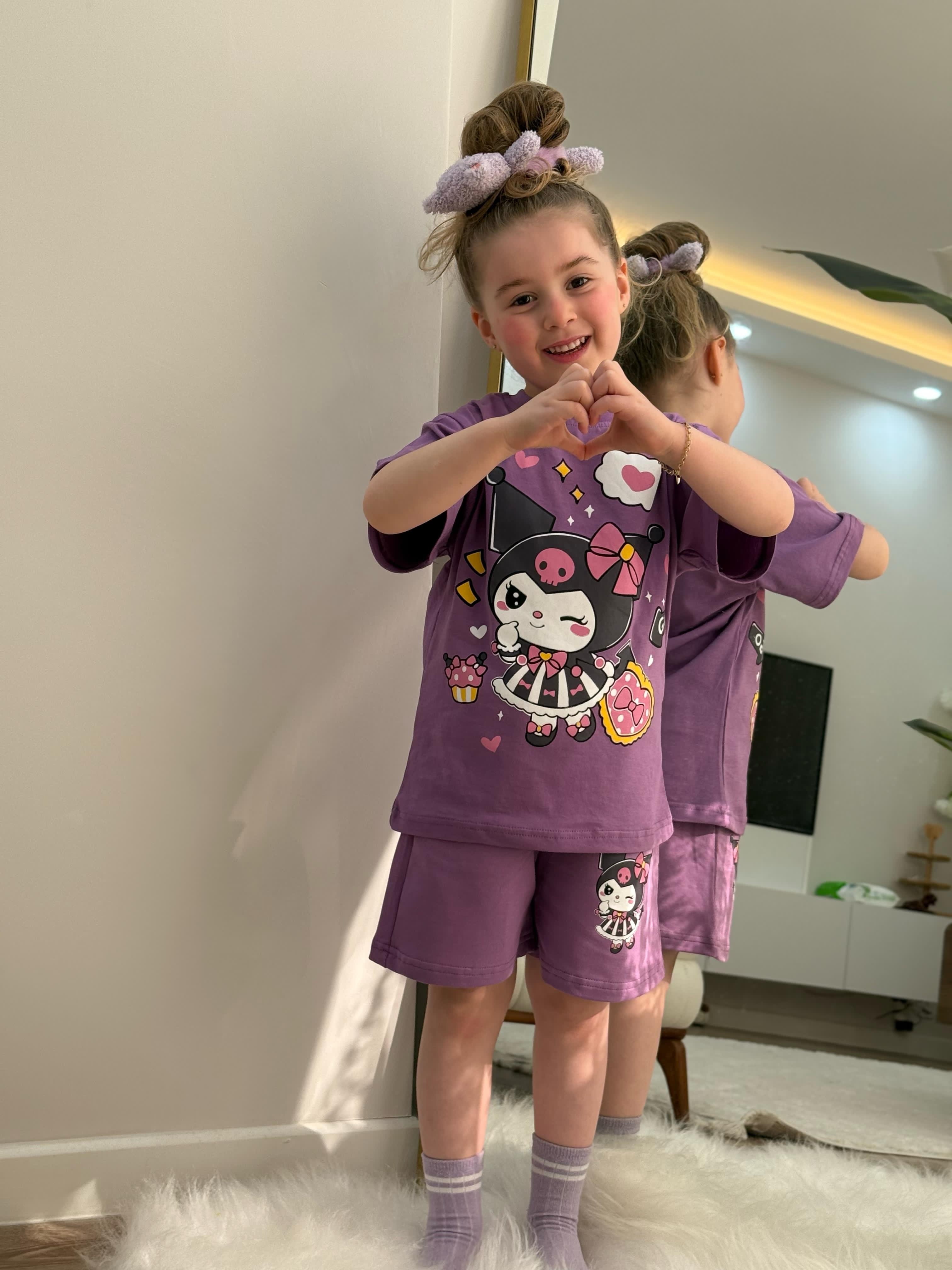 Kız Çocuk Alt/Üst Kuromi Takım