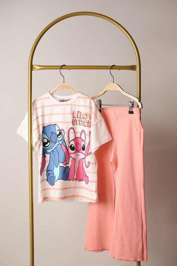 Pembe Lilo Ve Stitch Eşofman Takım