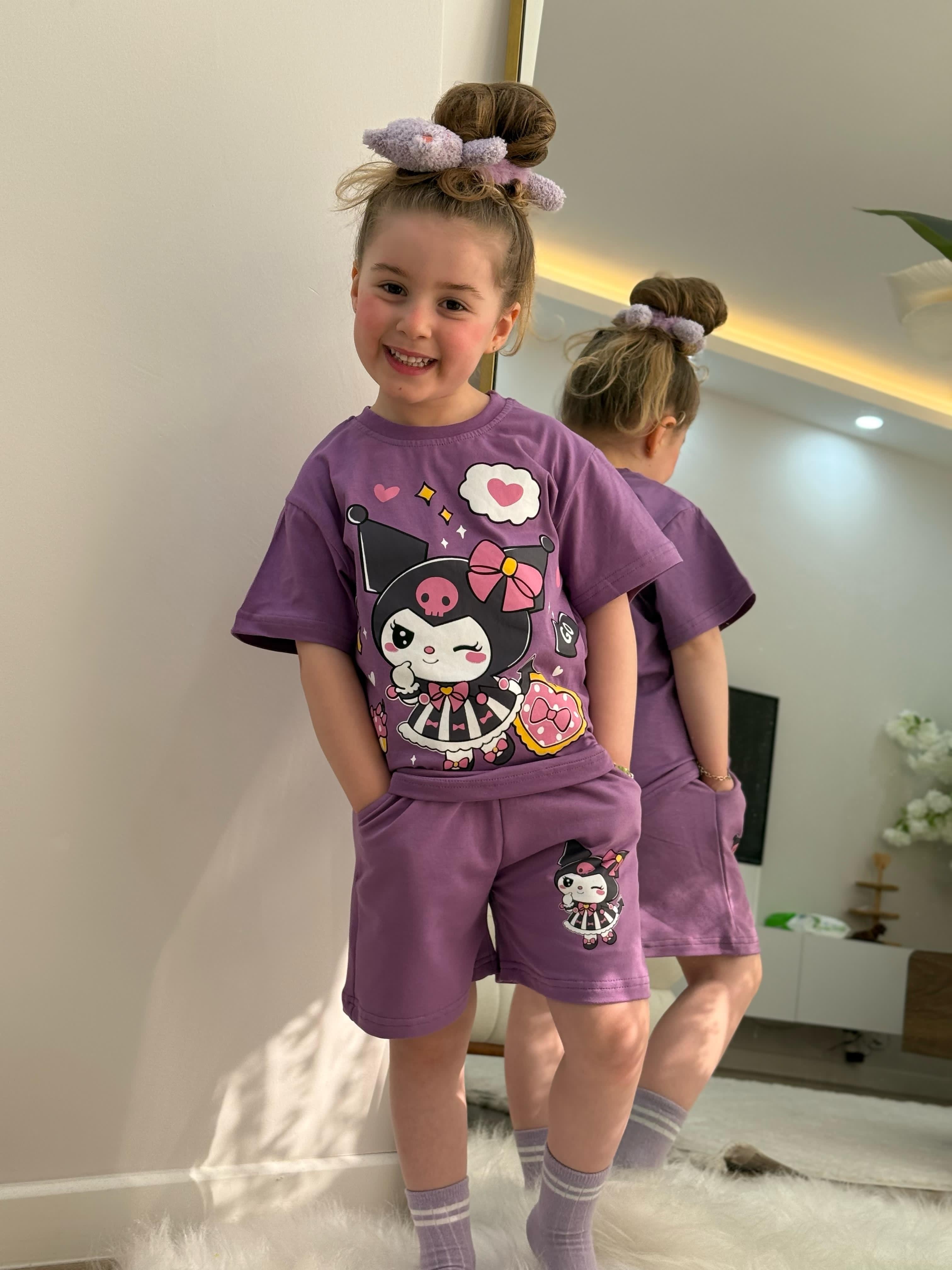 Kız Çocuk Alt/Üst Kuromi Takım