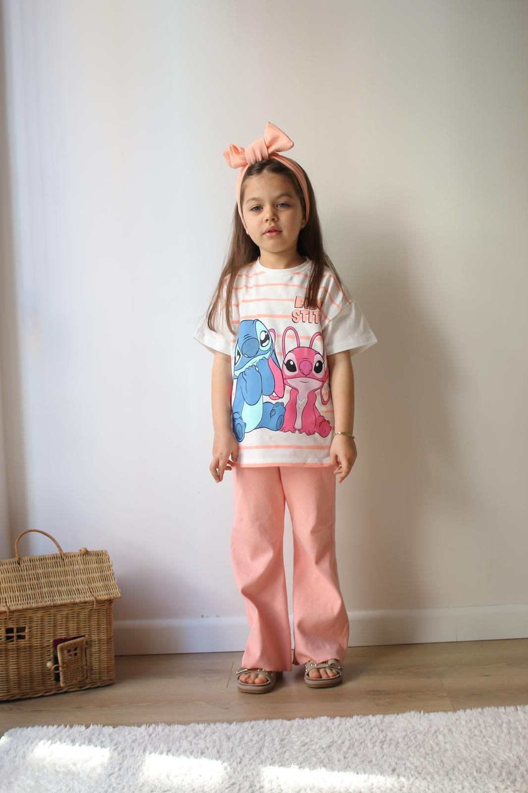 Pembe Lilo Ve Stitch Eşofman Takım