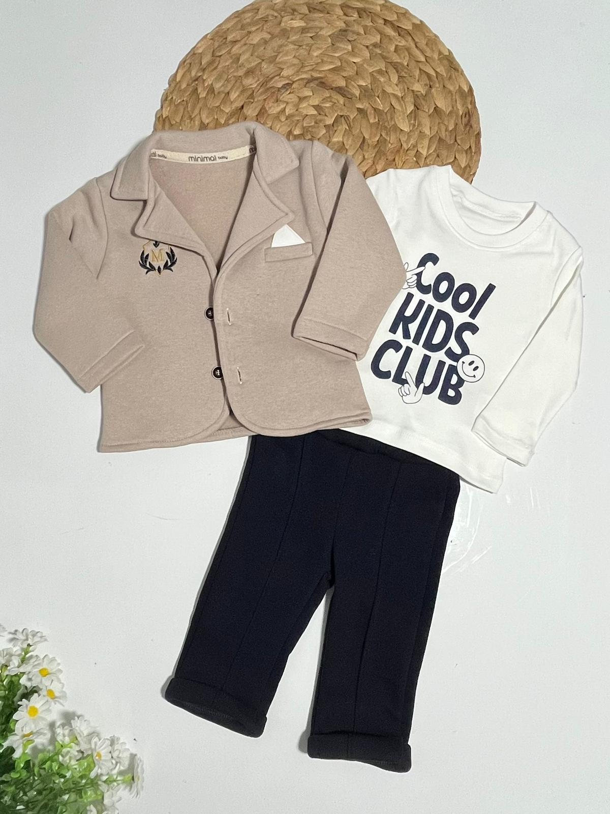 Ceketli Üçlü Takım Üç İp