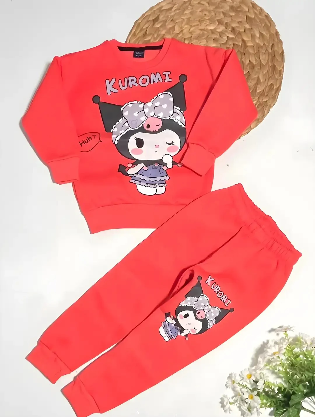 Kız Çocuk 3İp Şatdonlu Kuromi Takım