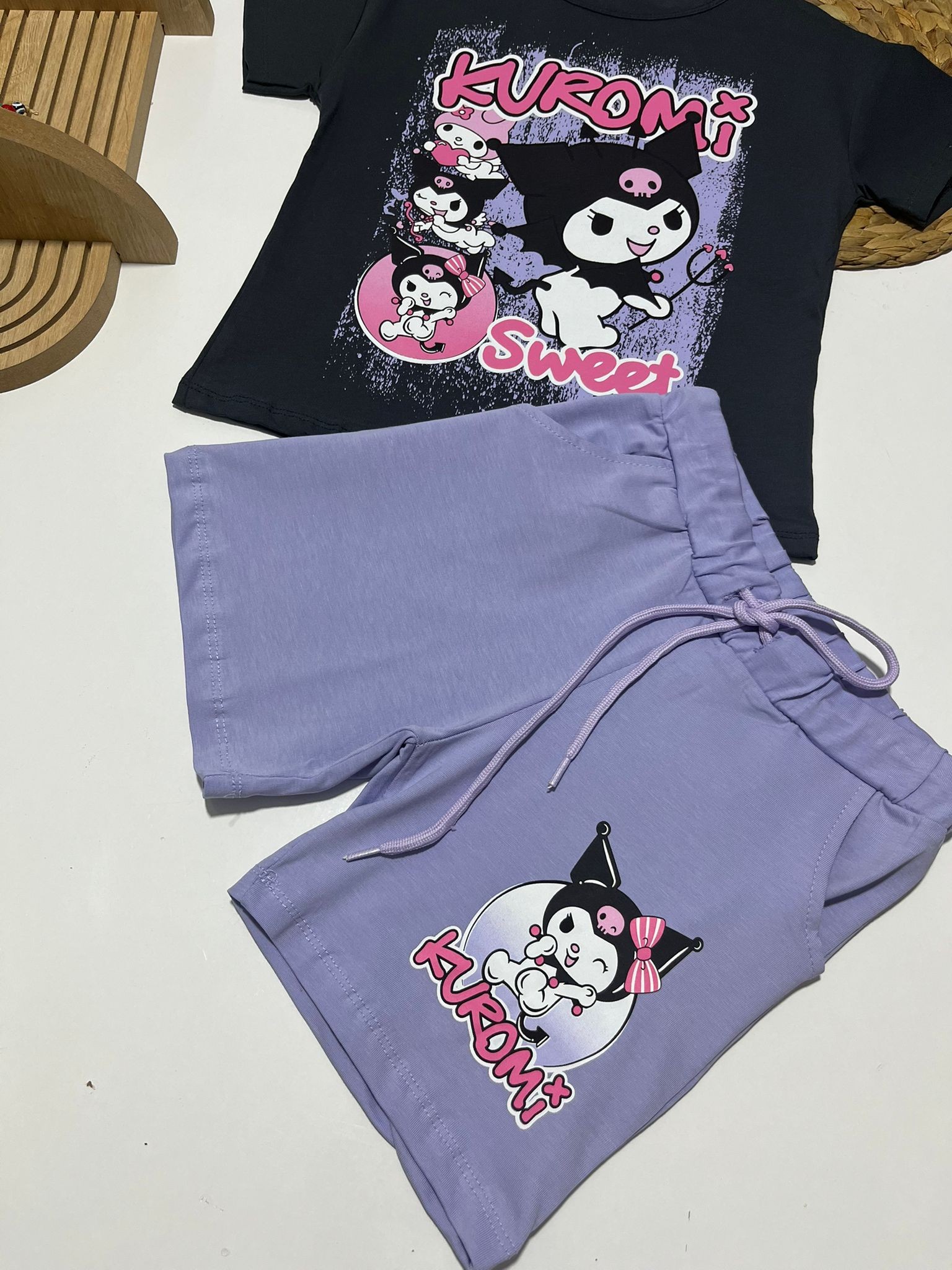 Kuromi Şortlu Alt/Üst Takım