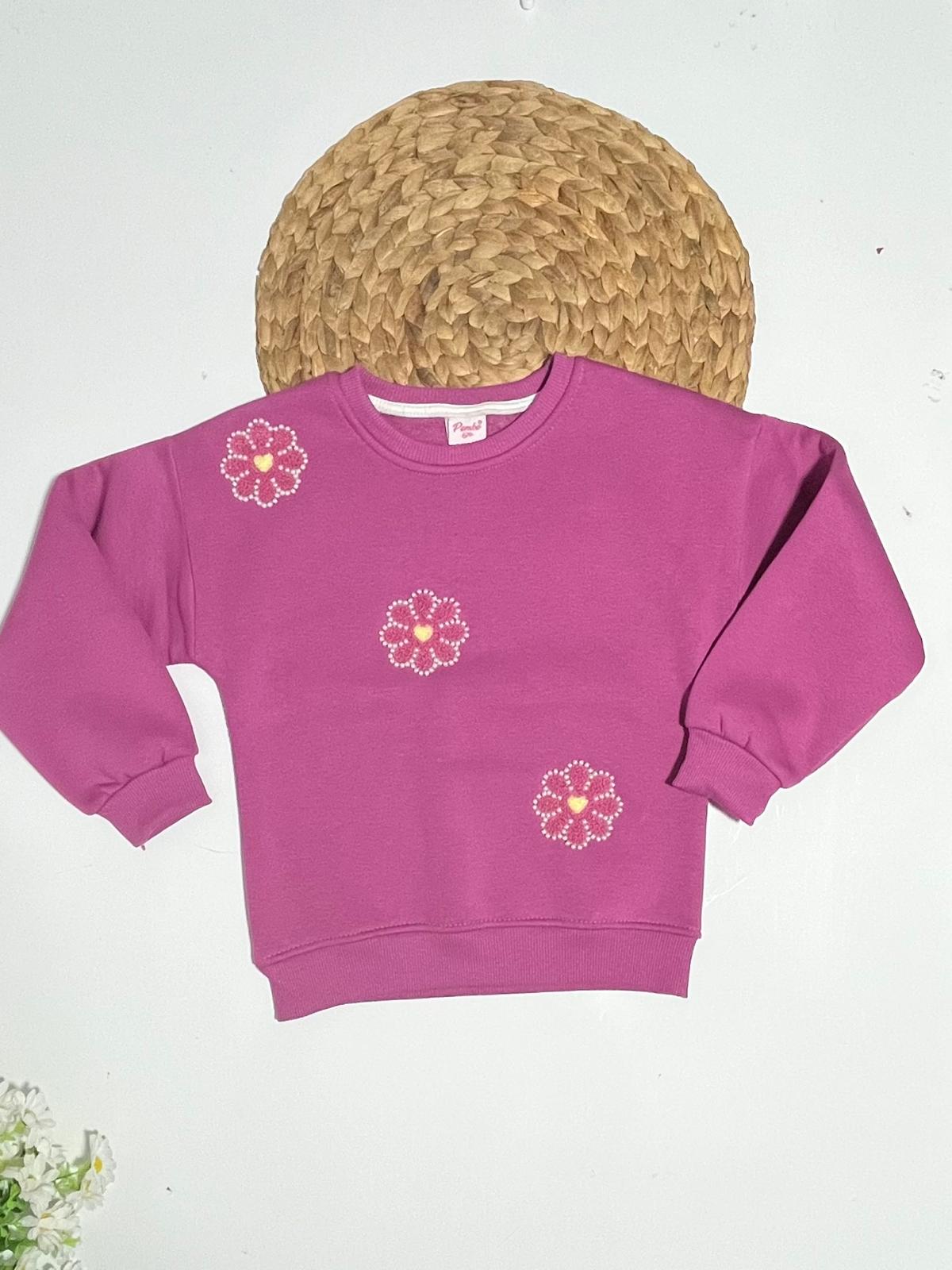 Kız Çocuk Sweat 3ip Şardonlu