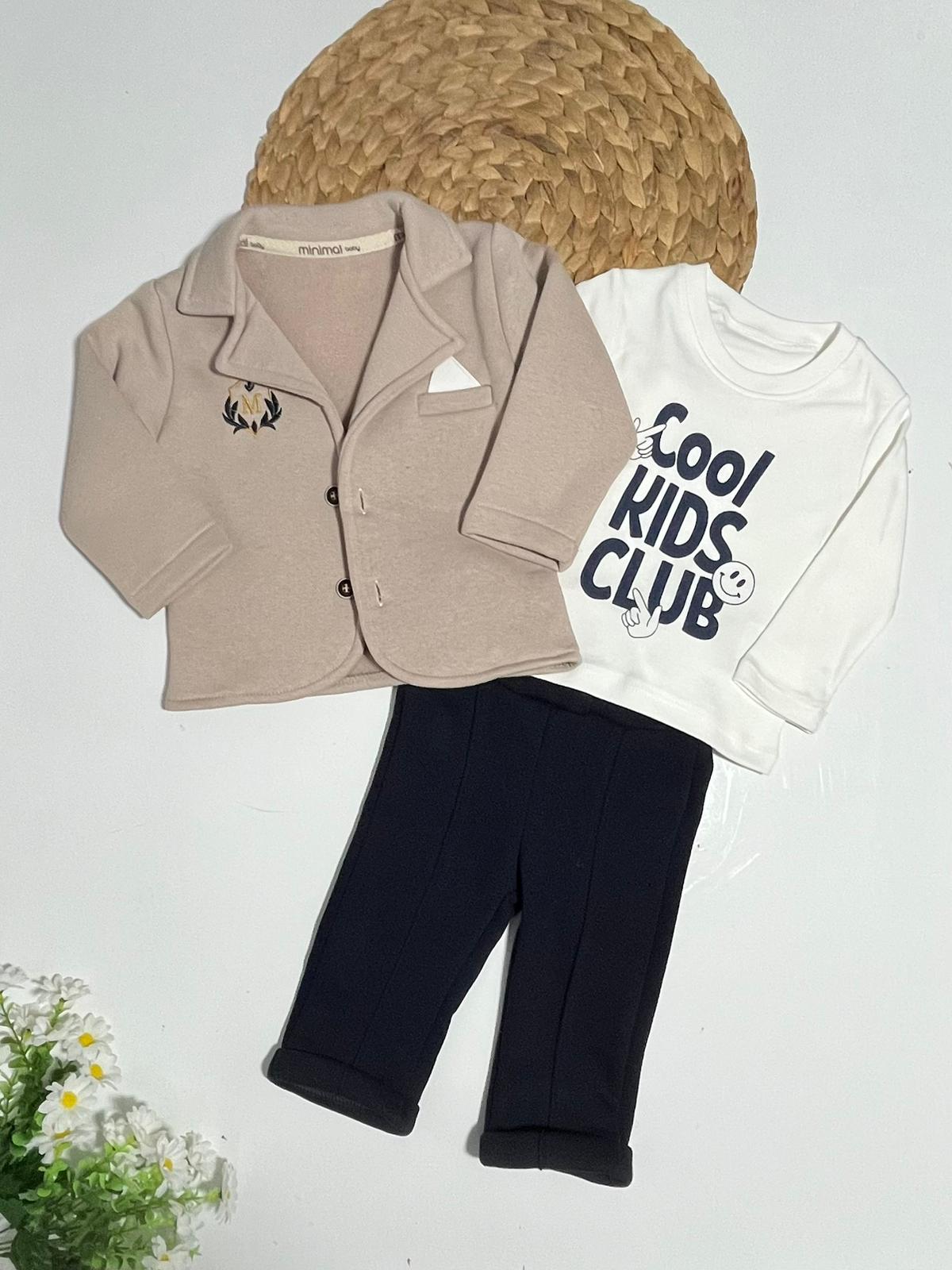 Ceketli Üçlü Takım Üç İp