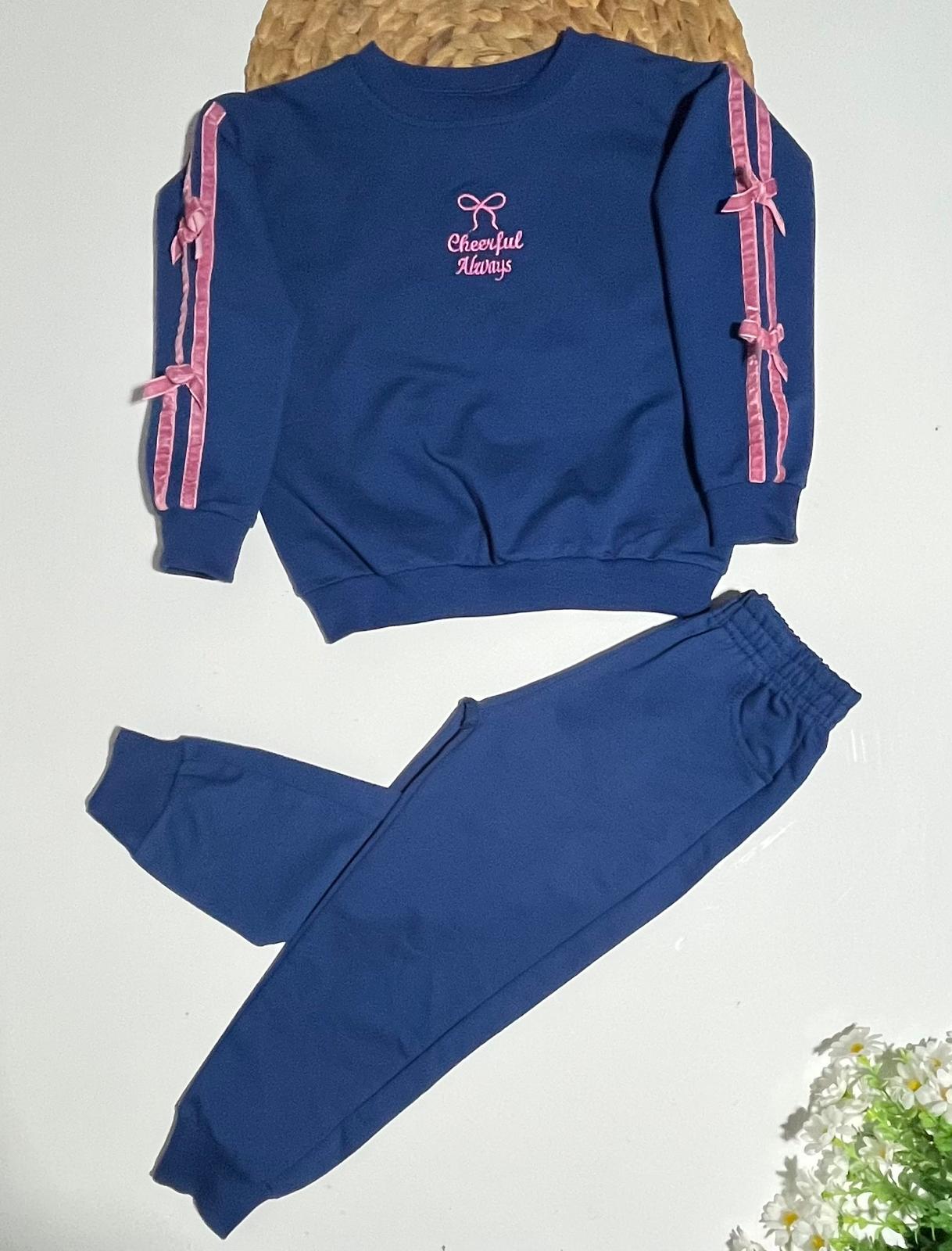 Fiyonklu İki İp Takım LACİVERT