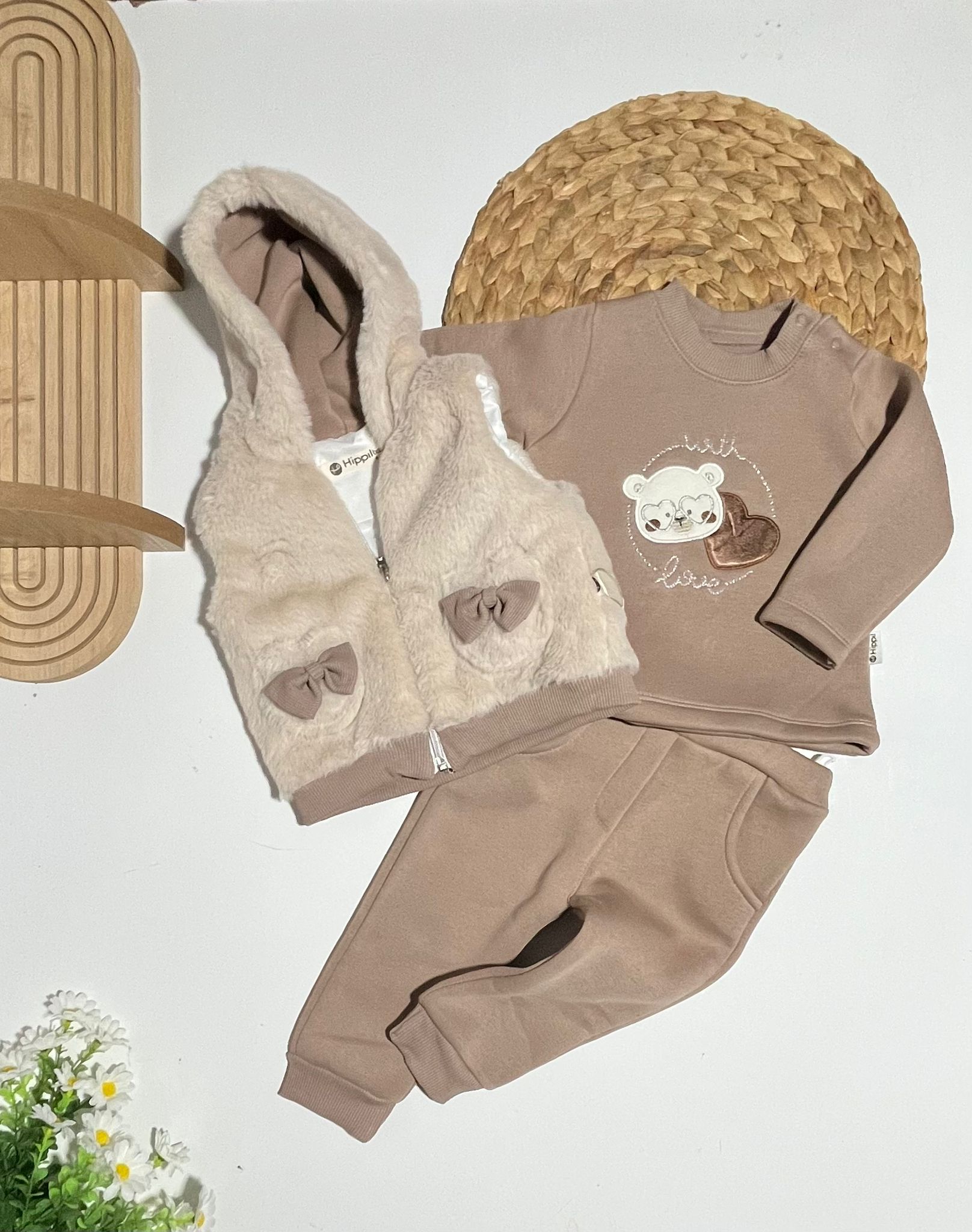 Kız Bebek Üçlü Takım 