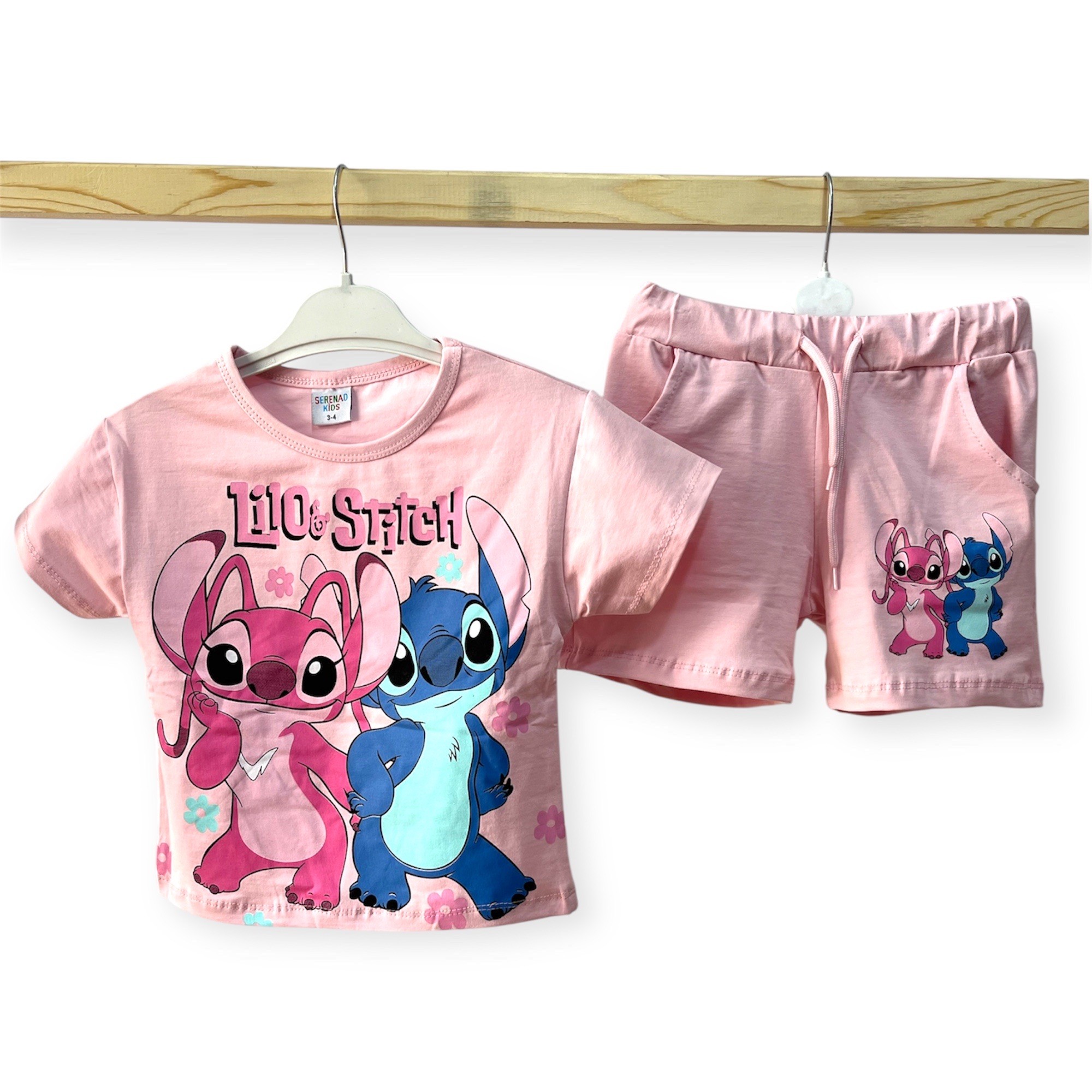 Stitch Şortlu Alt/Üst Takım