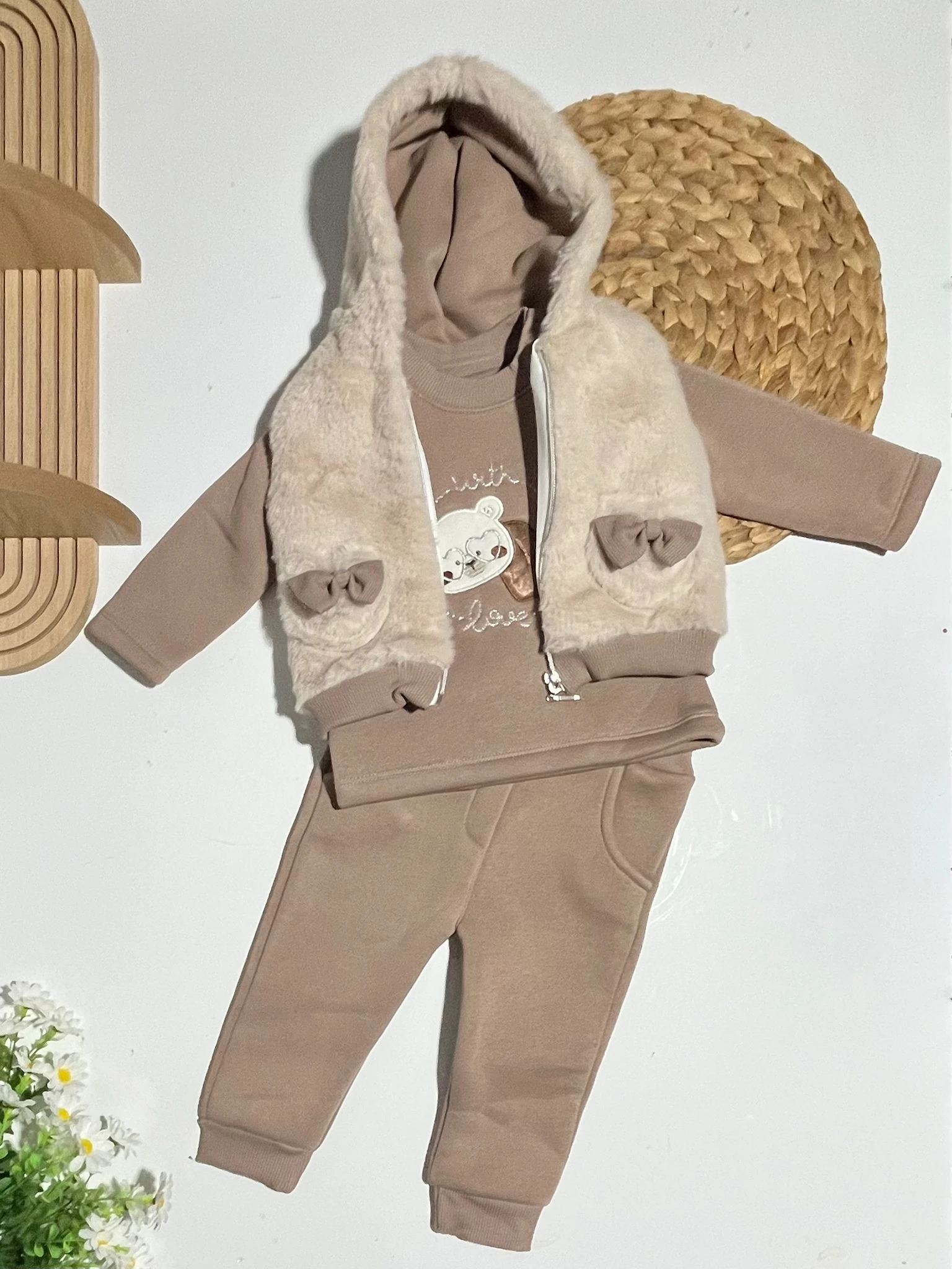 Kız Bebek Üçlü Takım 